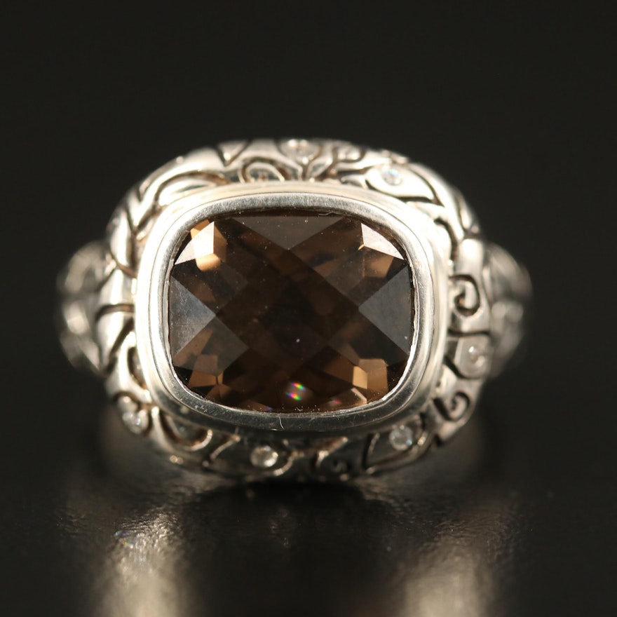 SeidenGang Sterling Smoky Quartz Ring