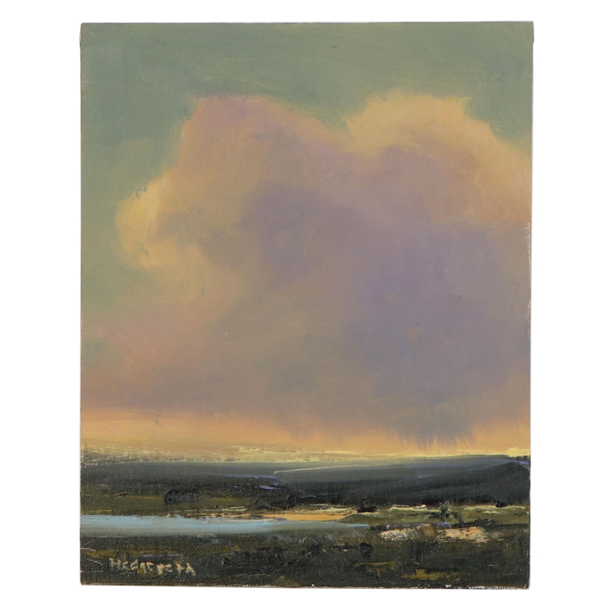 Stephen Hedgepeth Oil Painting "Cloud Shadows," 21st Century