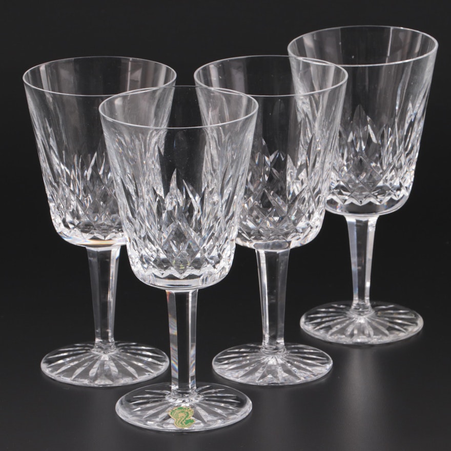 Waterford "Lismore" Crystal Water Goblets