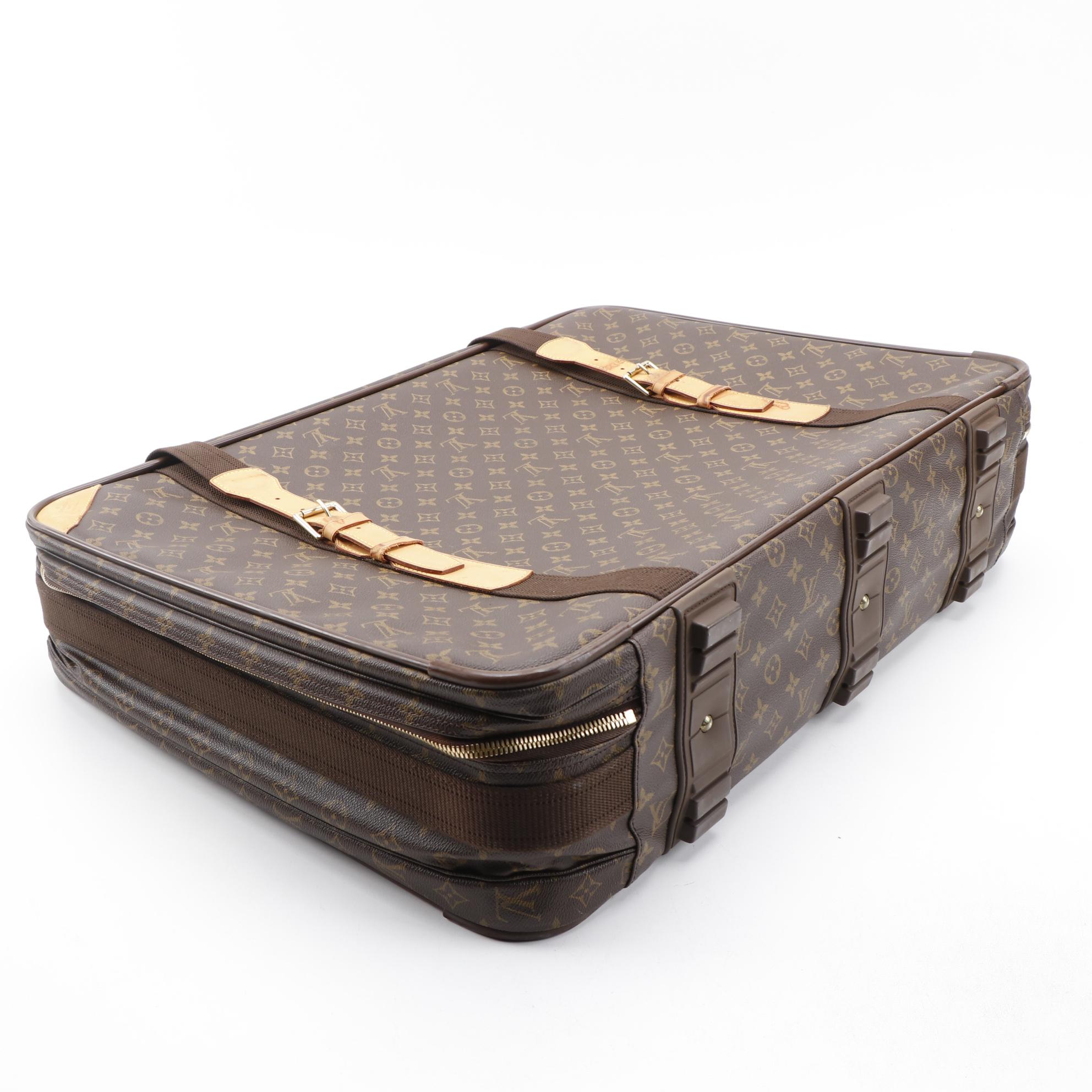 Louis Vuitton Satellite 70 Suitcase in Monogram Canvas and Vachetta Leather Trim