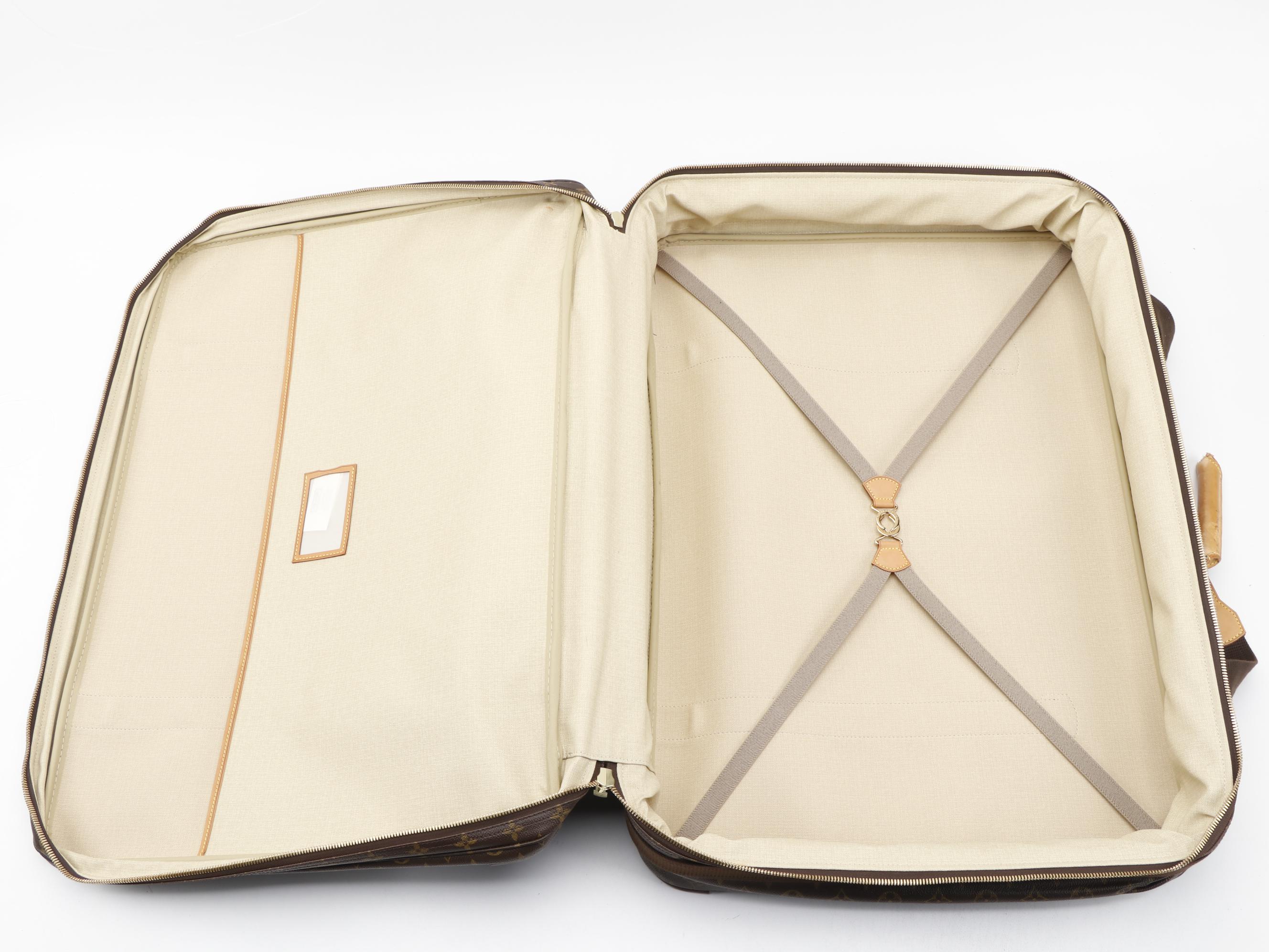 Louis Vuitton Satellite 70 Suitcase in Monogram Canvas and Vachetta Leather Trim