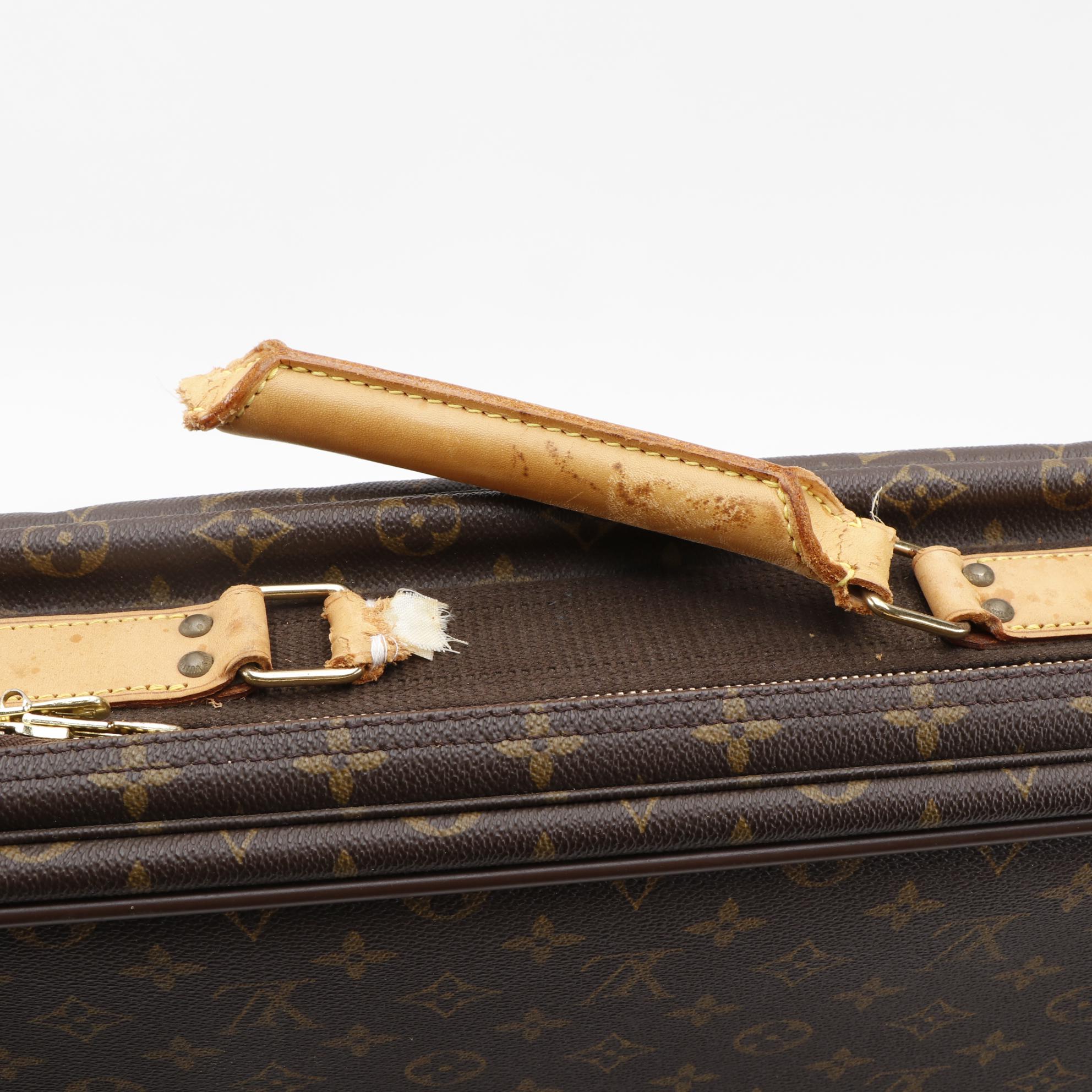 Louis Vuitton Satellite 70 Suitcase in Monogram Canvas and Vachetta Leather Trim