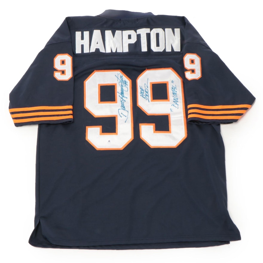 Dave Hampton Signed Chicago Bears Mitchell & Ness NFL Football Jersey, COA