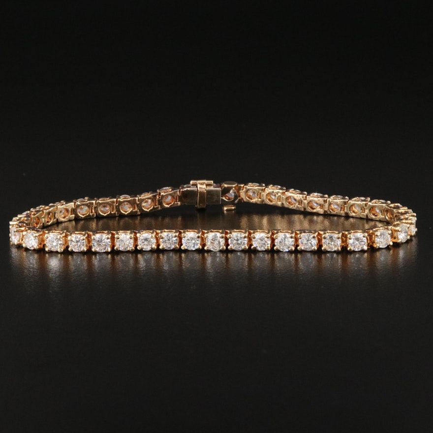 14K 5.25 CTW Diamond Line Bracelet