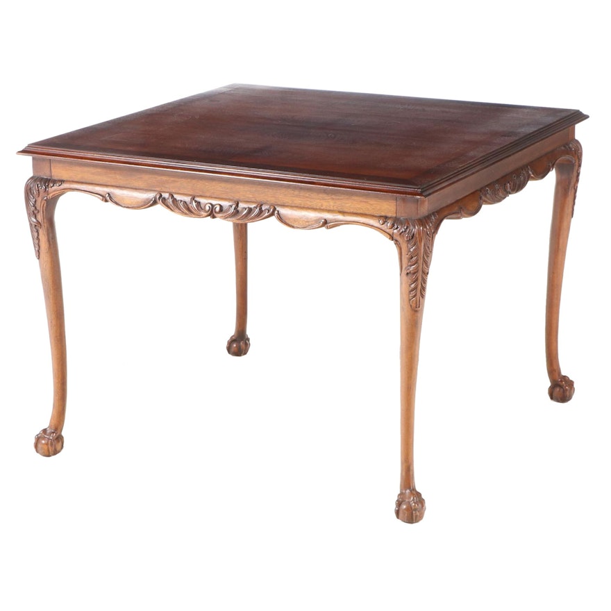 Lane Furniture Chippendale Style Mahogany Dining Table, Late 20th Century