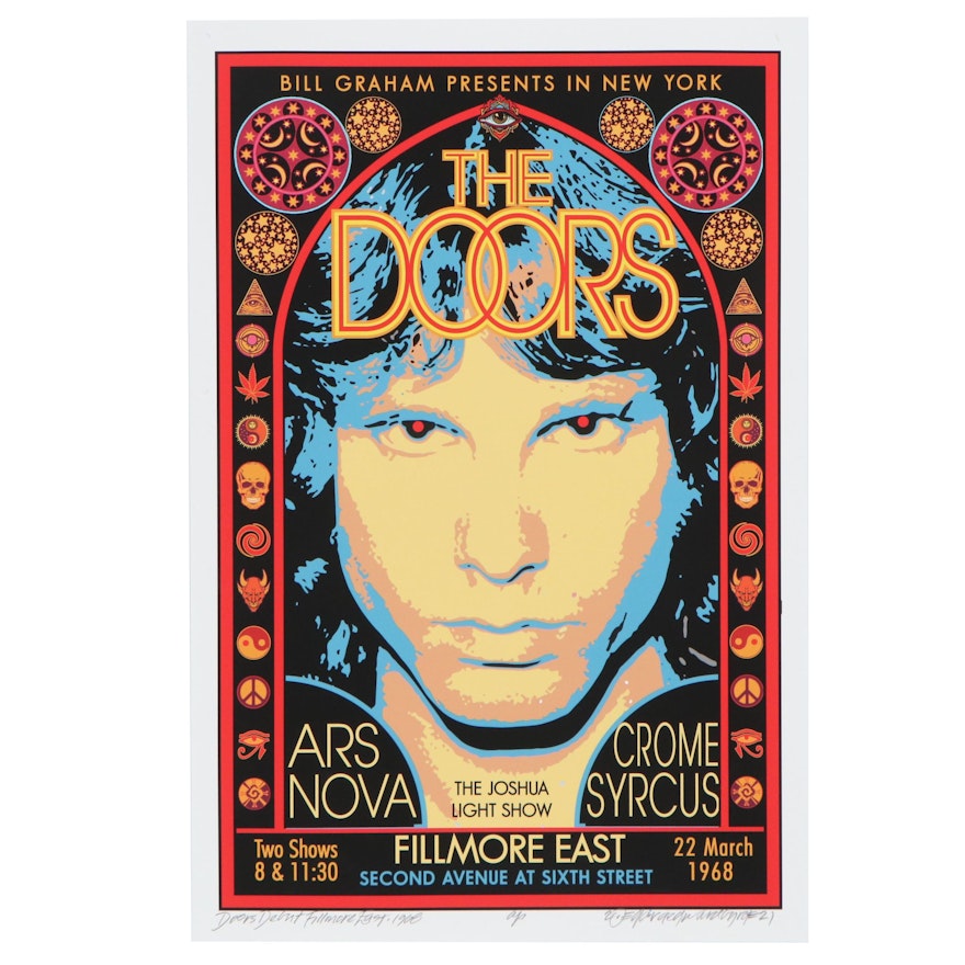 David Edward Byrd Giclée "Door Debut Fillmore East 1968," 2021