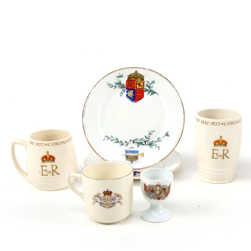 English Copeland Spode and Other Ceramic Jubilee and Coronation Souvenirs