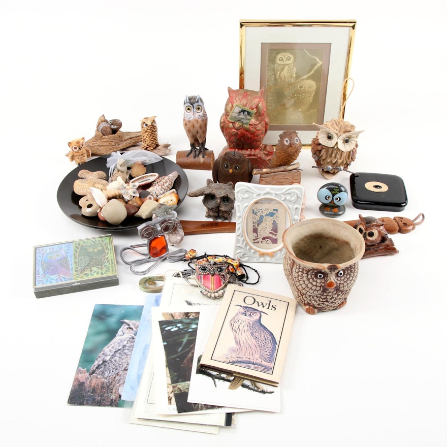 Owl Figurine and Table Décor Collection