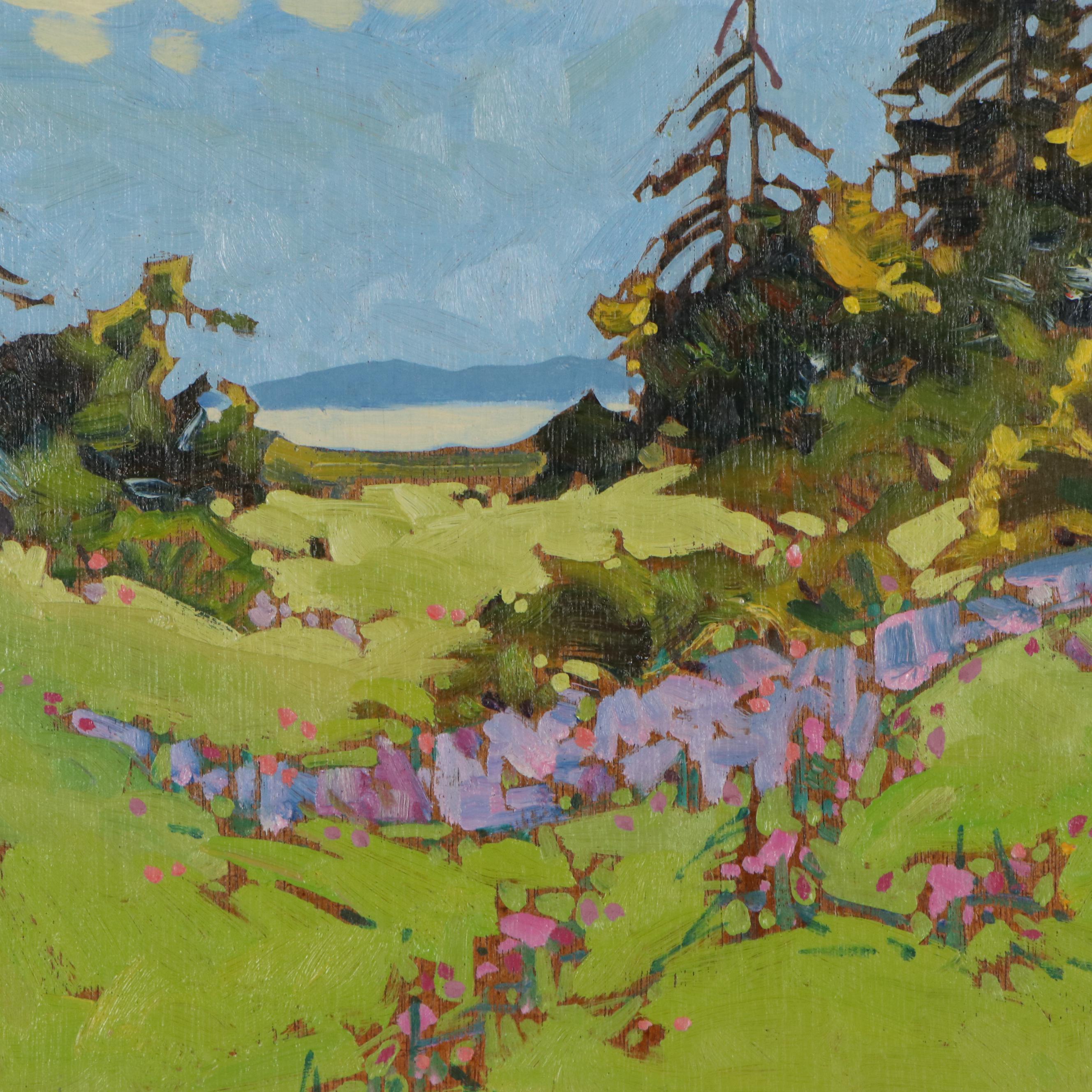 Robert Genn Oil Painting "Spring Saunch," circa 1982