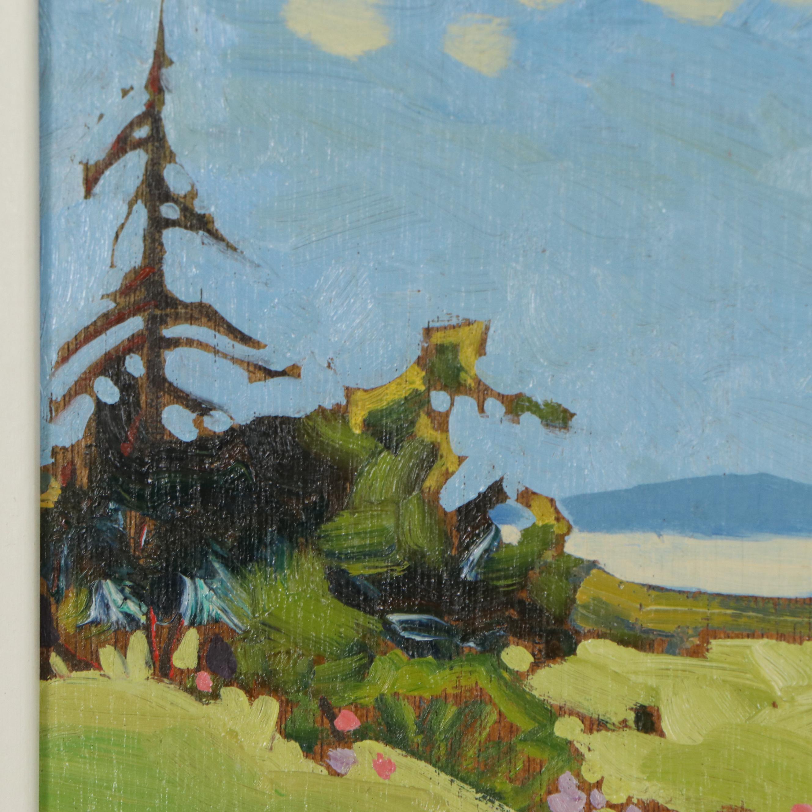 Robert Genn Oil Painting "Spring Saunch," circa 1982