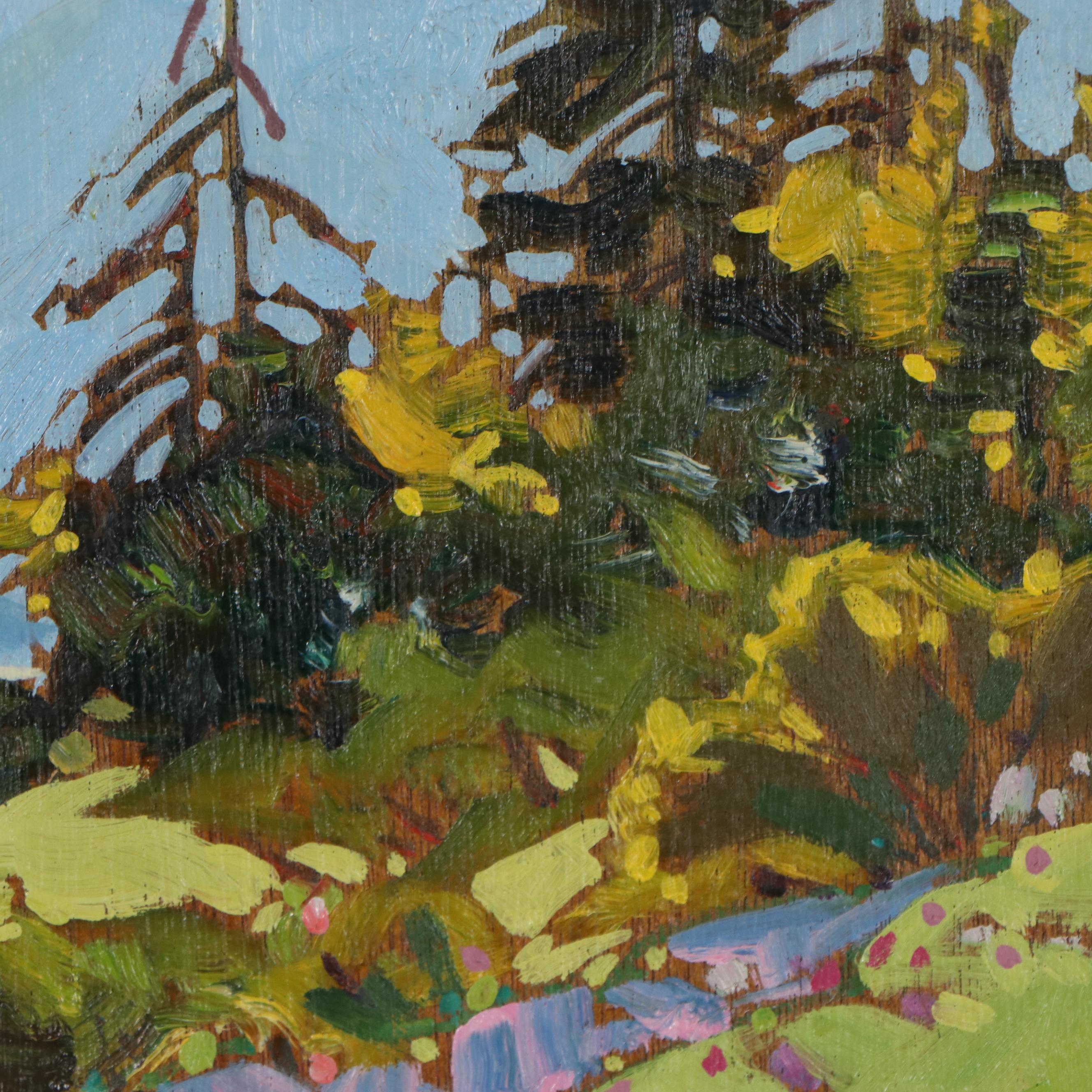 Robert Genn Oil Painting "Spring Saunch," circa 1982