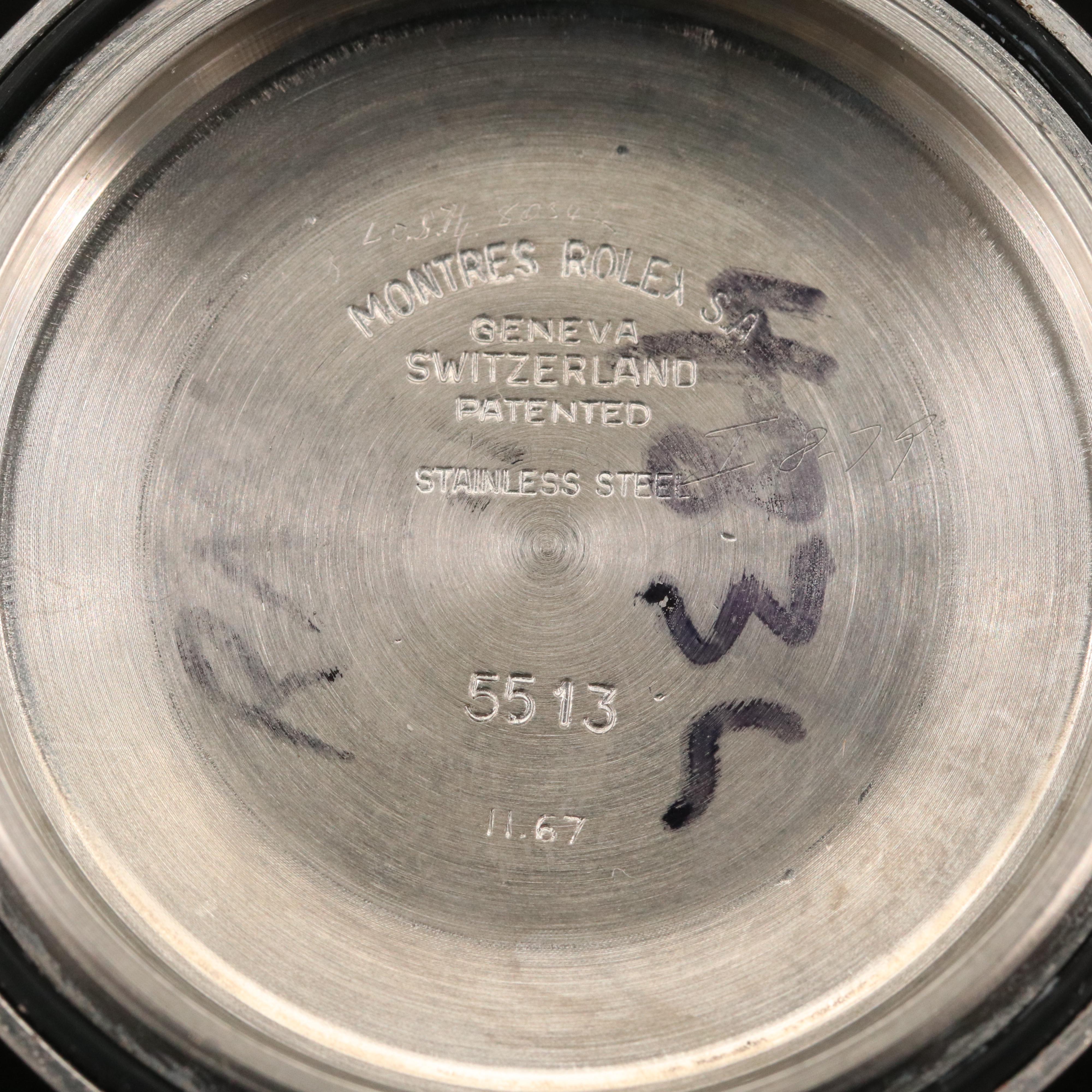 1967 Rolex Submariner Stainless Steel Automatic Watch