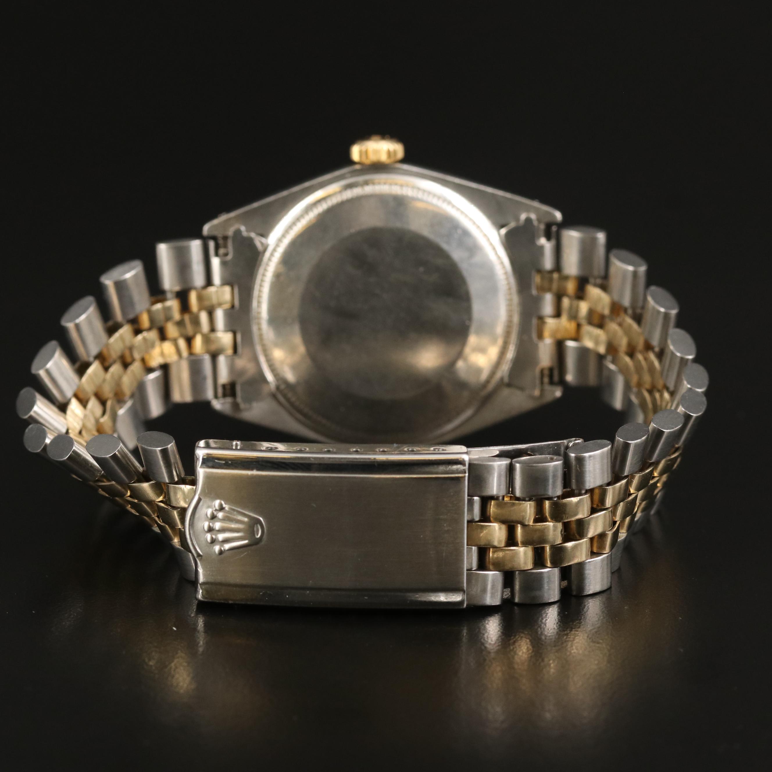 1969 Rolex Date 1505 14K Gold and Stainless Steel Automatic Watch