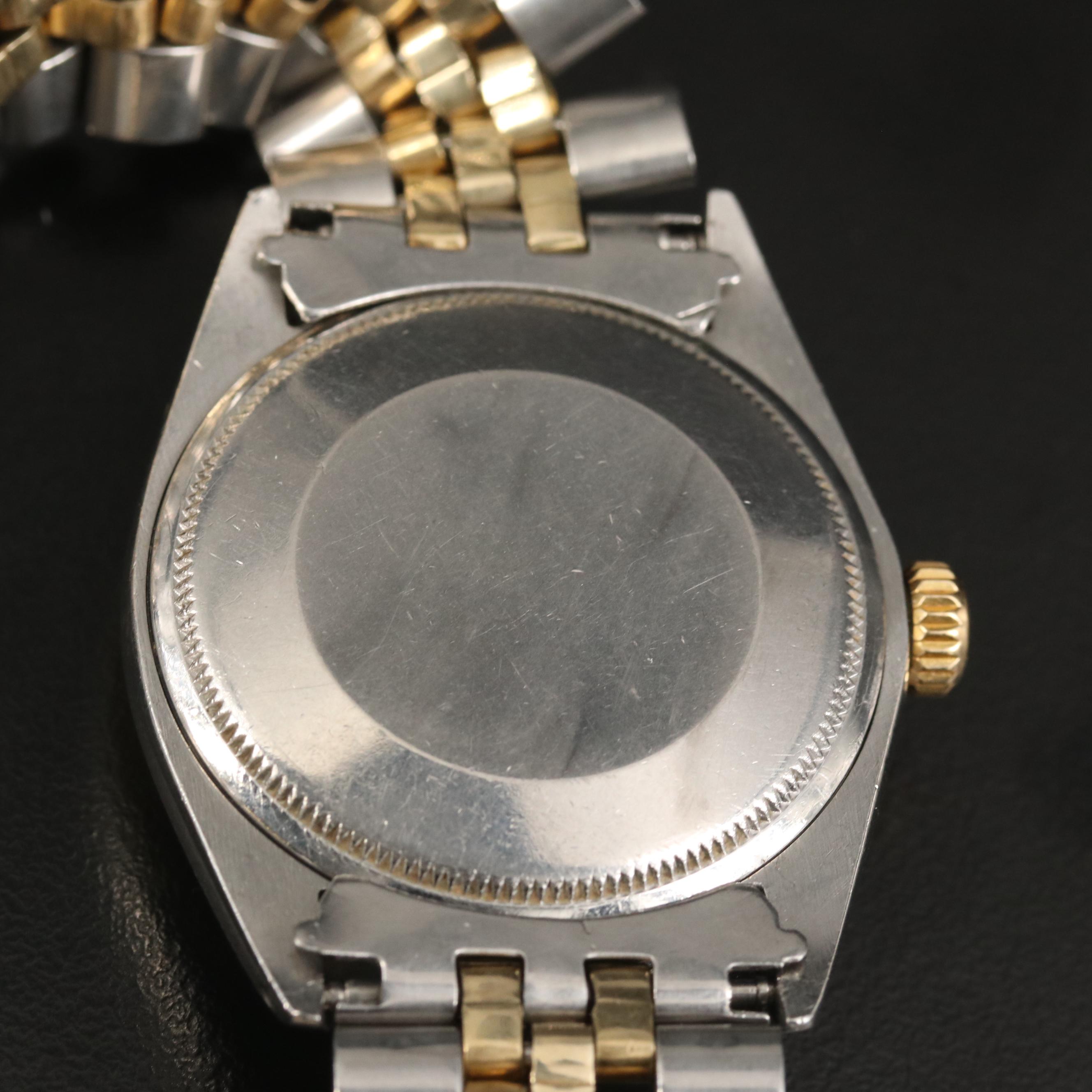 1969 Rolex Date 1505 14K Gold and Stainless Steel Automatic Watch