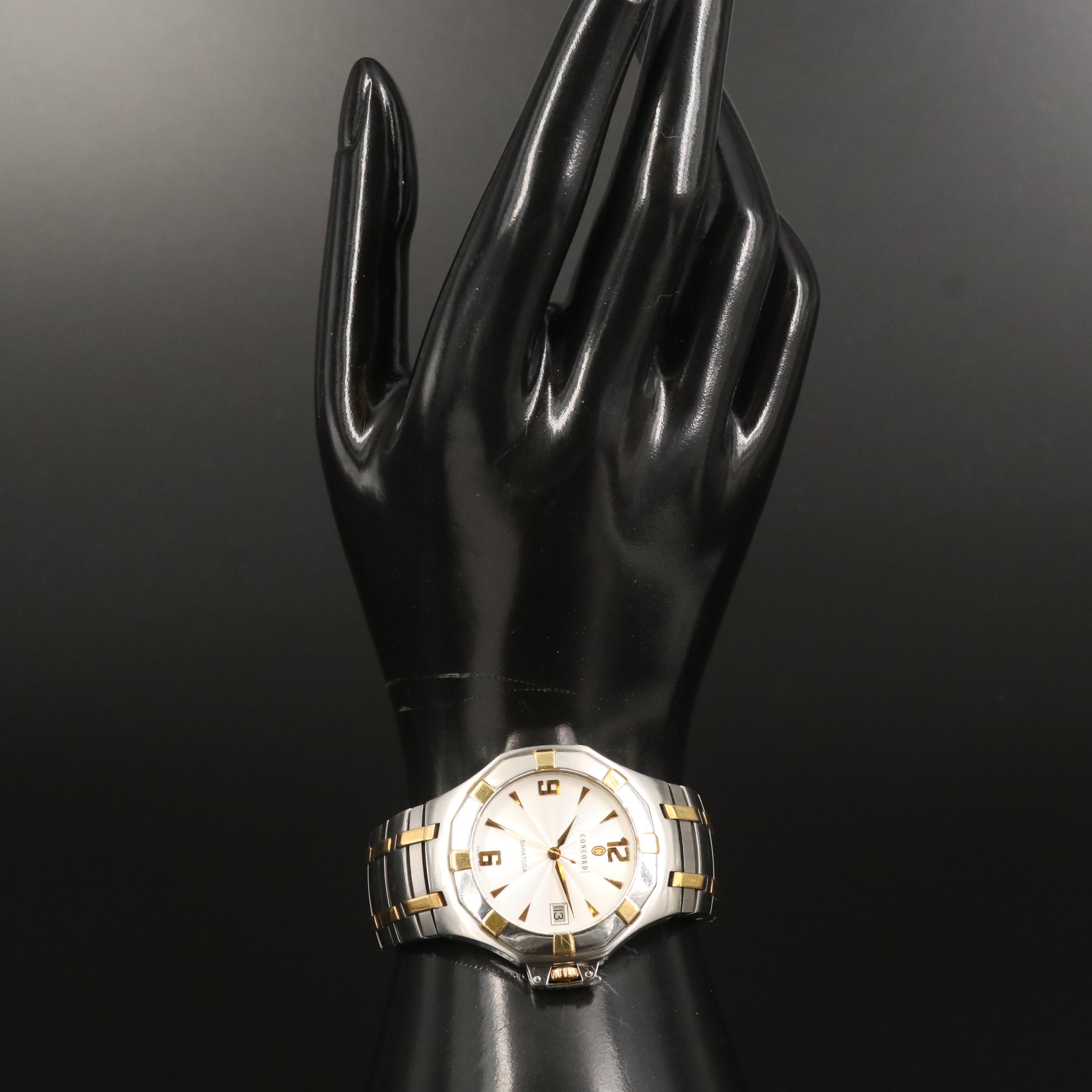 Concord "Sarasota" 18K Yellow Gold and Stainless Steel Quartz Watch