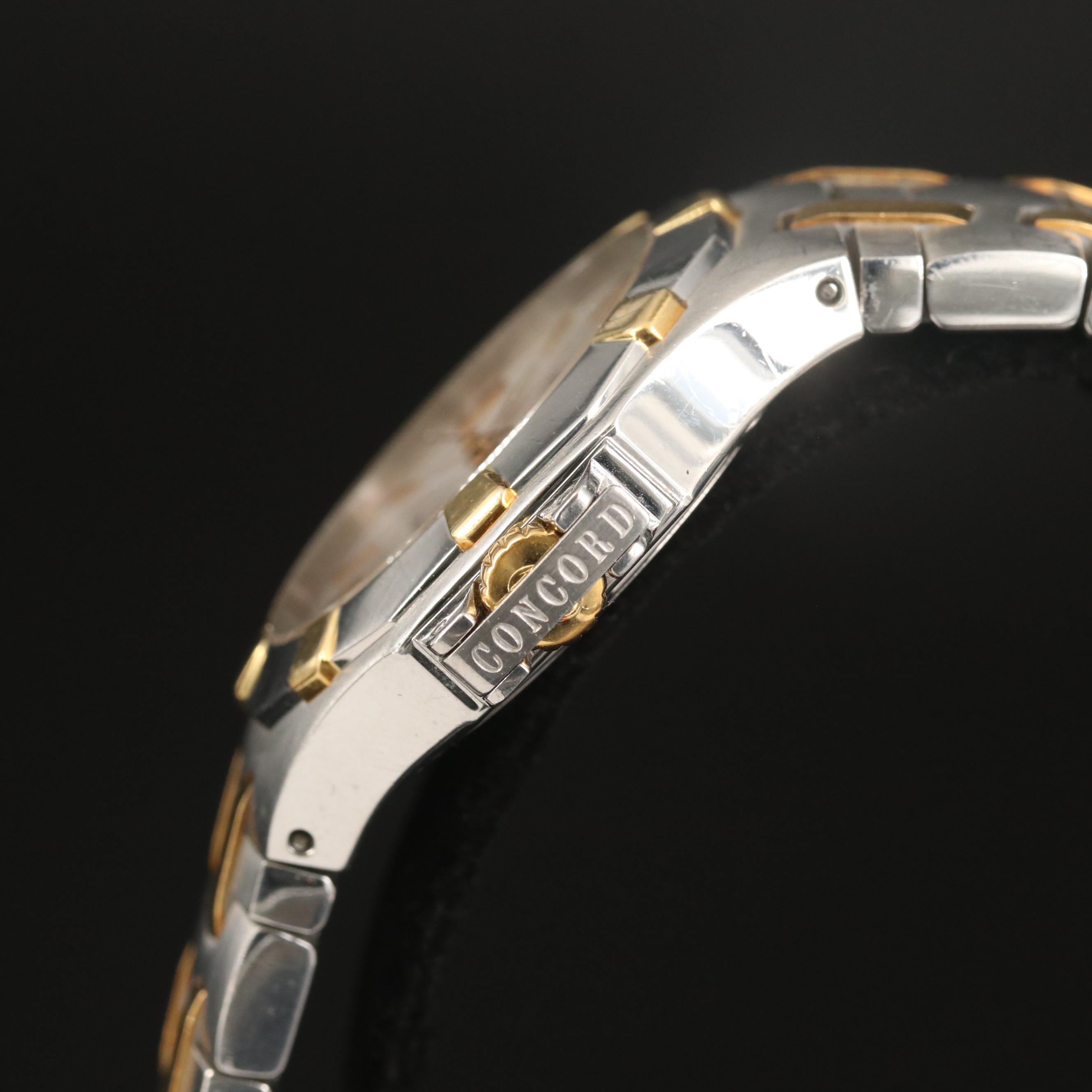 Concord "Sarasota" 18K Yellow Gold and Stainless Steel Quartz Watch