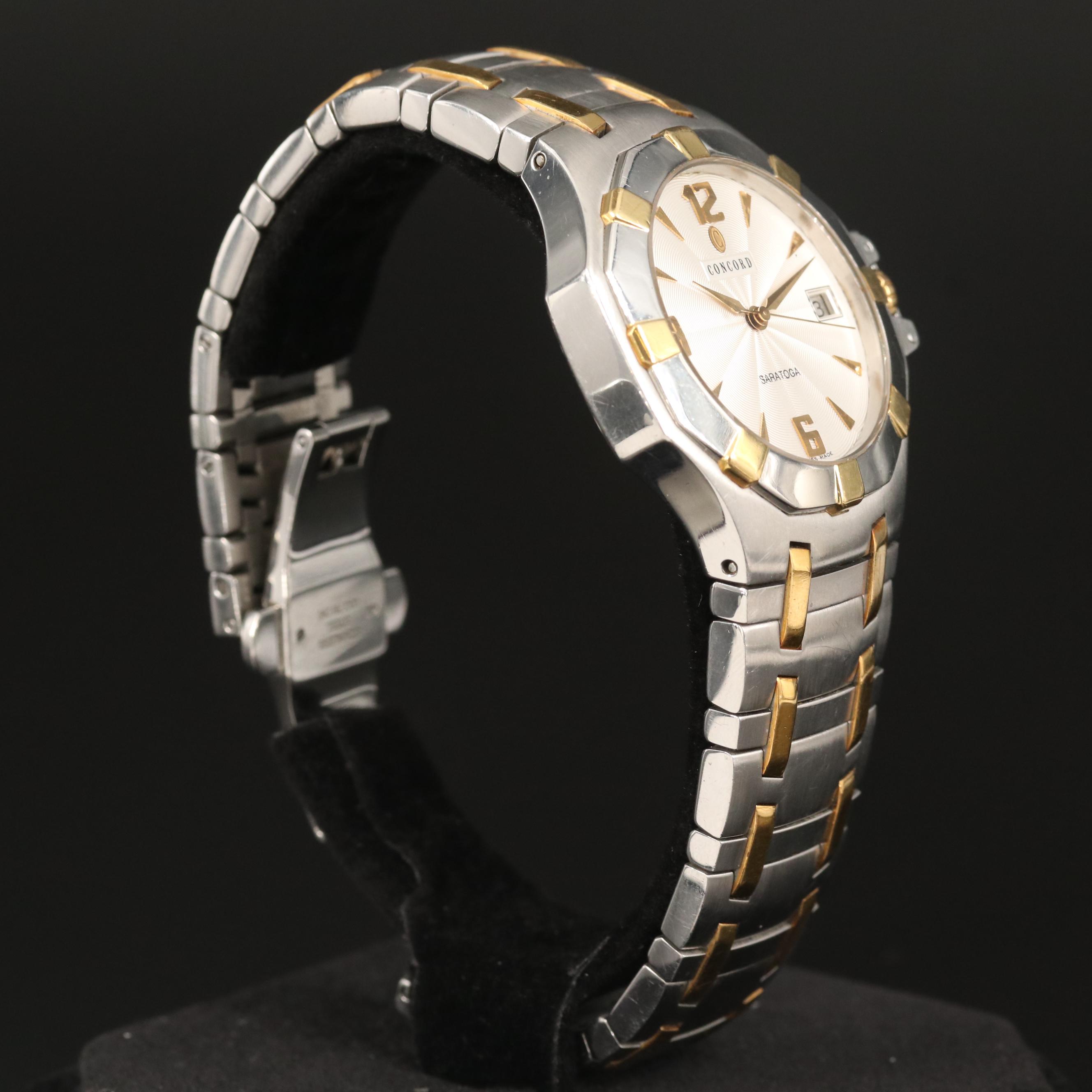 Concord "Sarasota" 18K Yellow Gold and Stainless Steel Quartz Watch