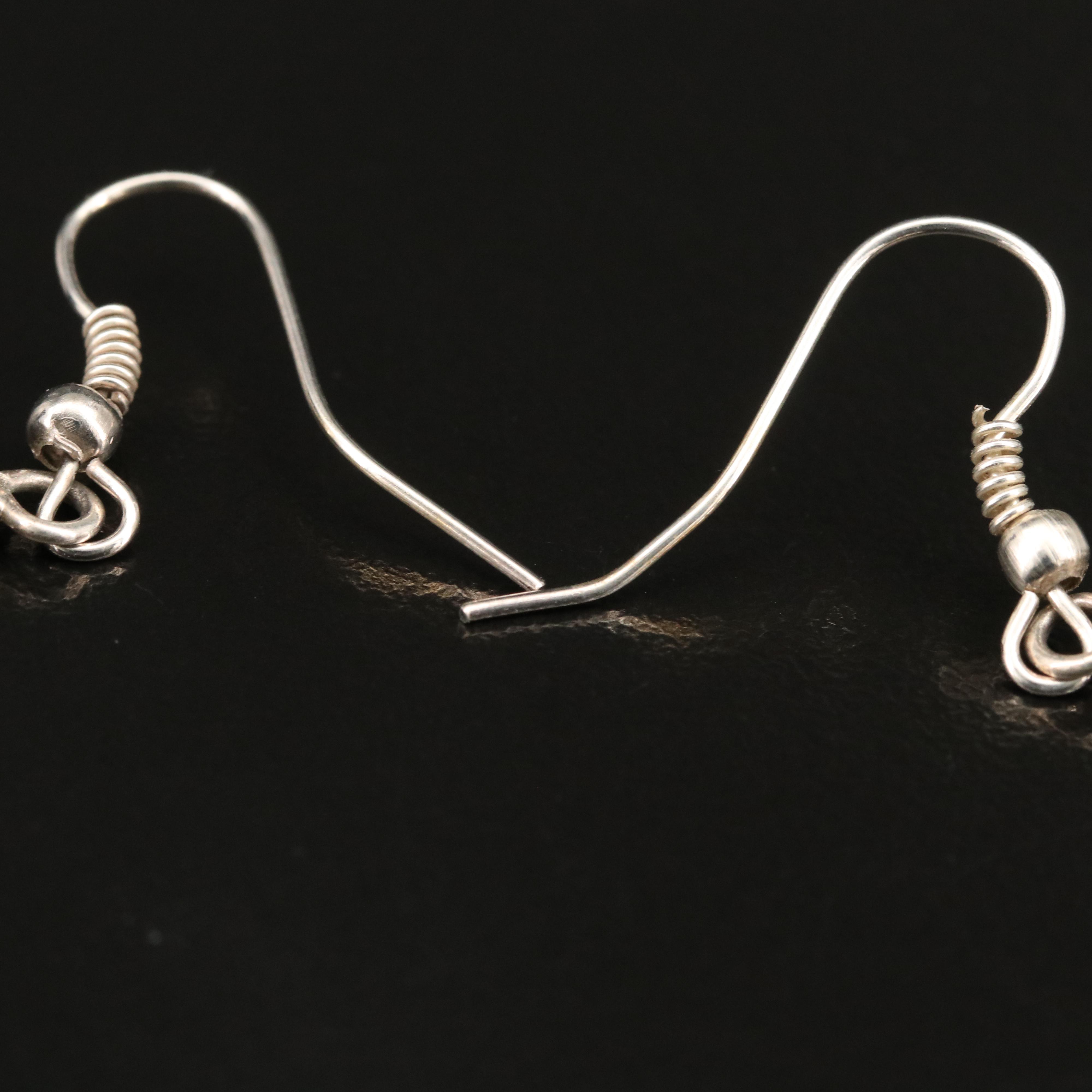 Signed Sterling Toucan Earrings with Lapis Lazuli, Abalone and Jasper