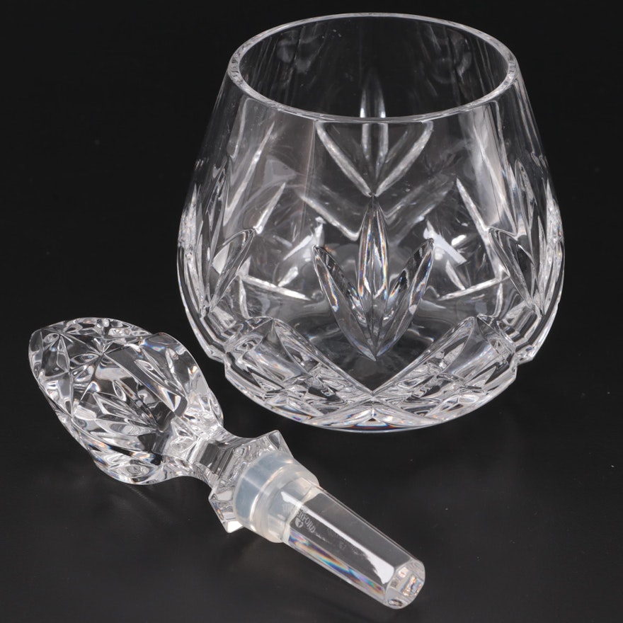 Waterford Crystal "Amarant" Votive Holder and "Acorn" Wine Bottle Stopper