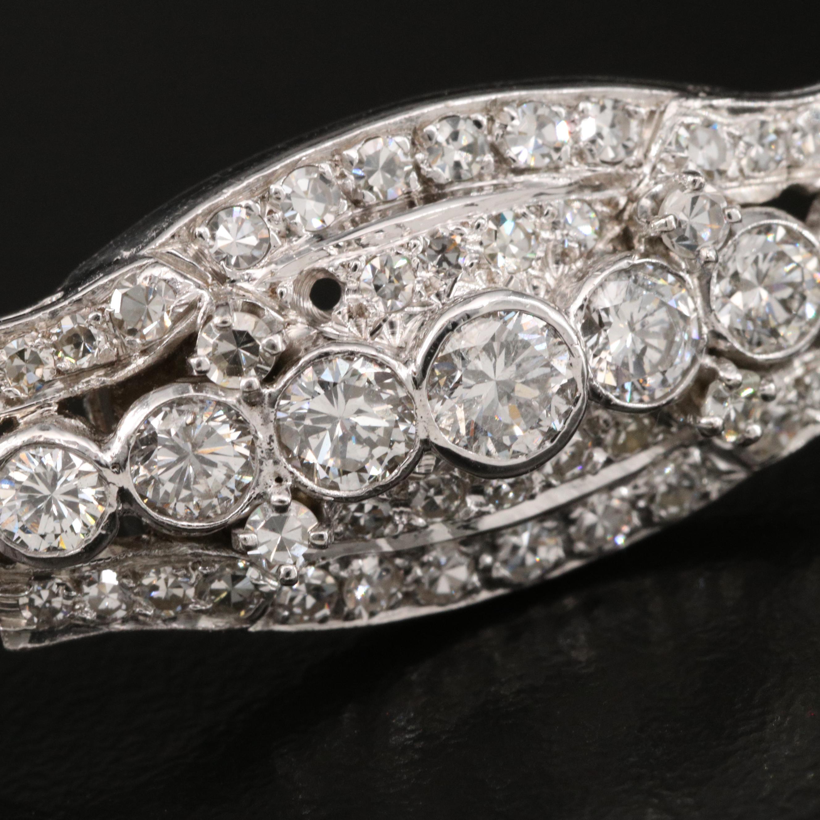 Platinum 3.96 CTW Diamond Bracelet
