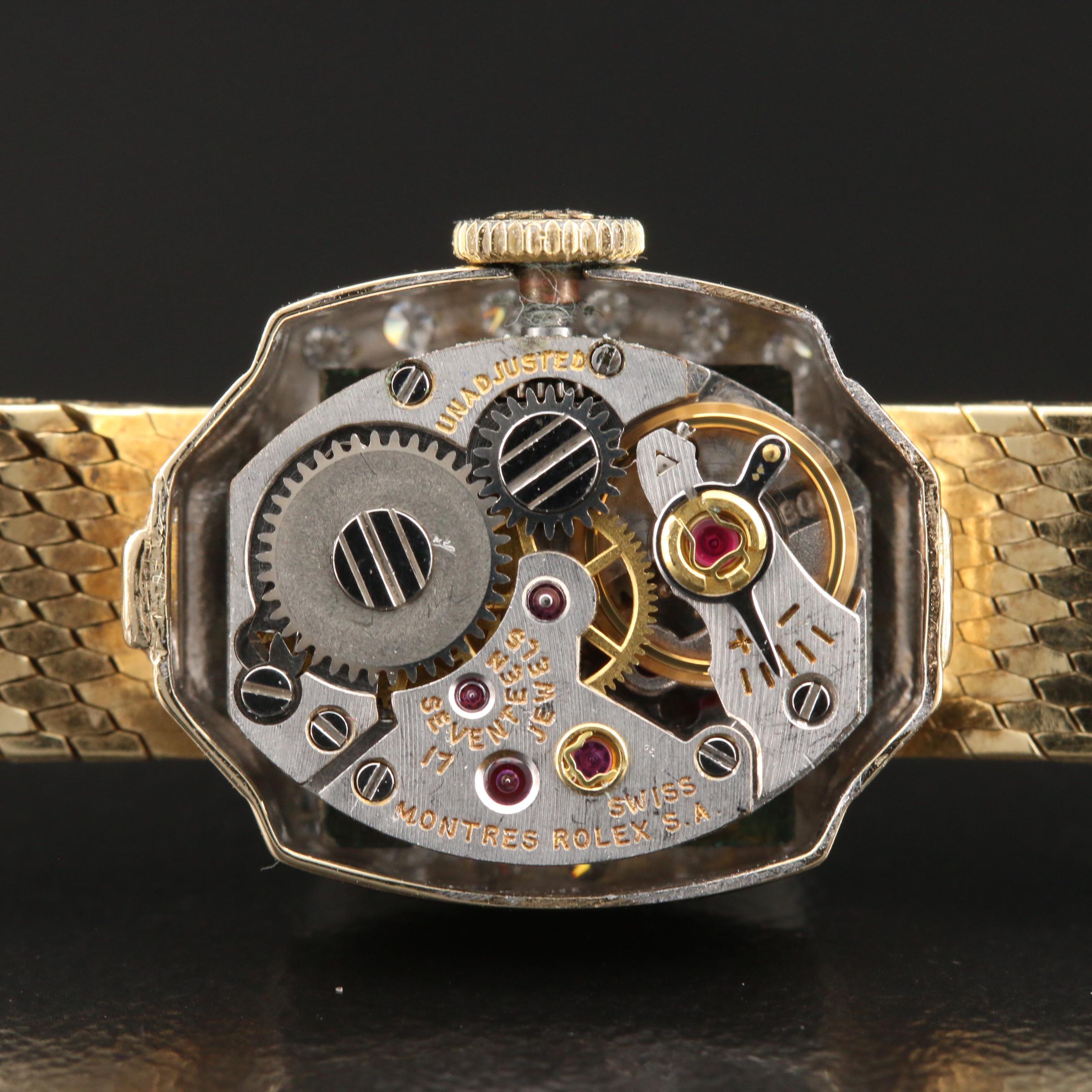 14K Rolex Diamond Watch