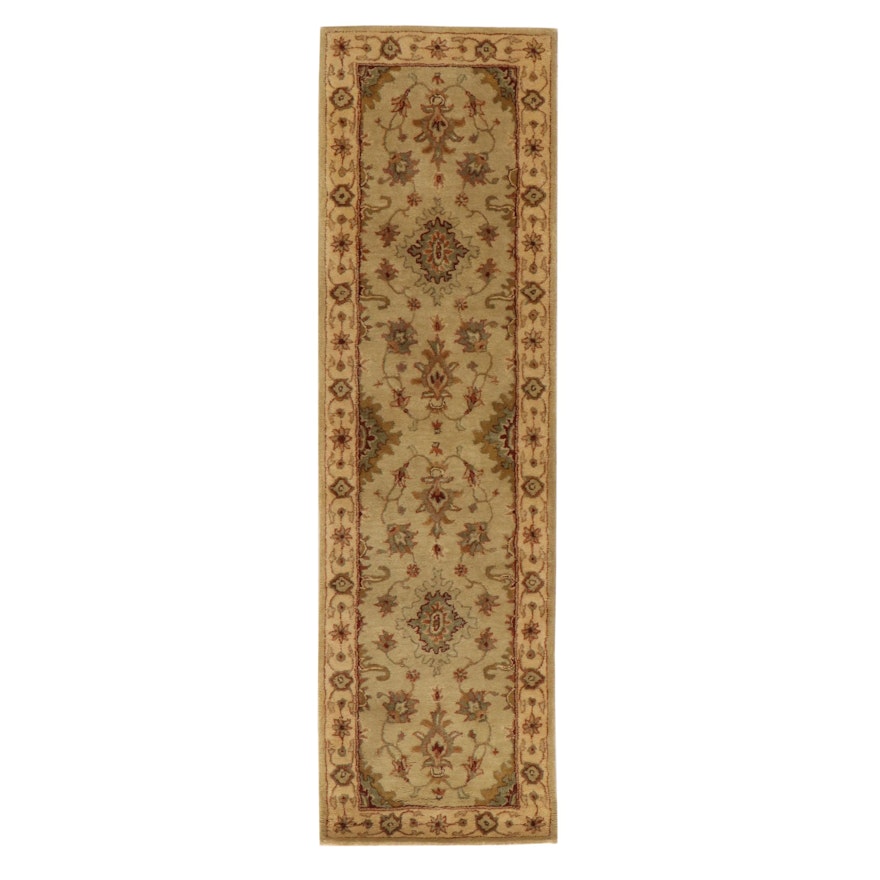 2'5 x 8'1 Hand-Tufted Sino-Persian Tabriz Carpet Runner, 2010s