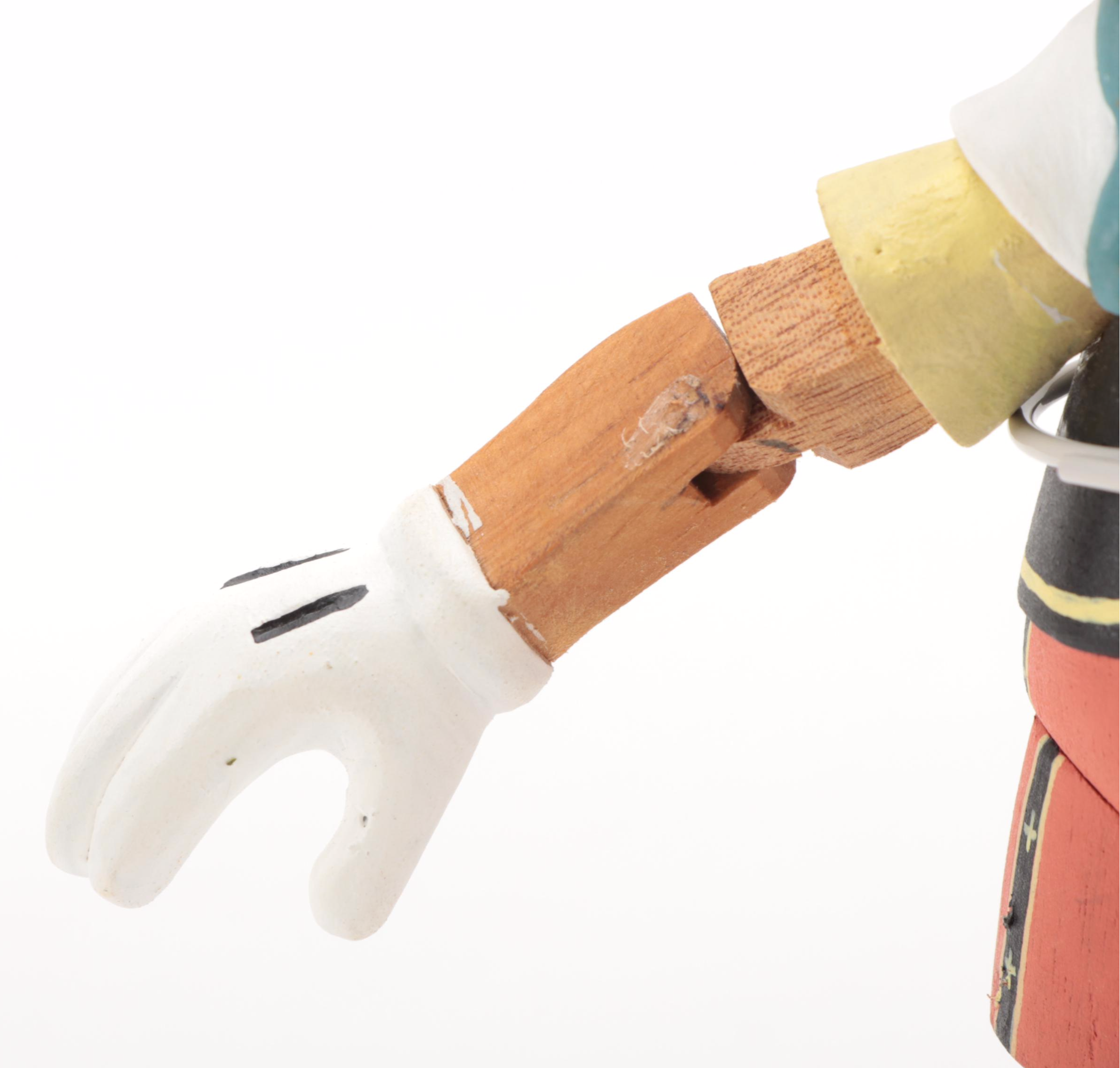 Walt Disney Hand-Painted Wooden Pinocchio Marionette Figurine