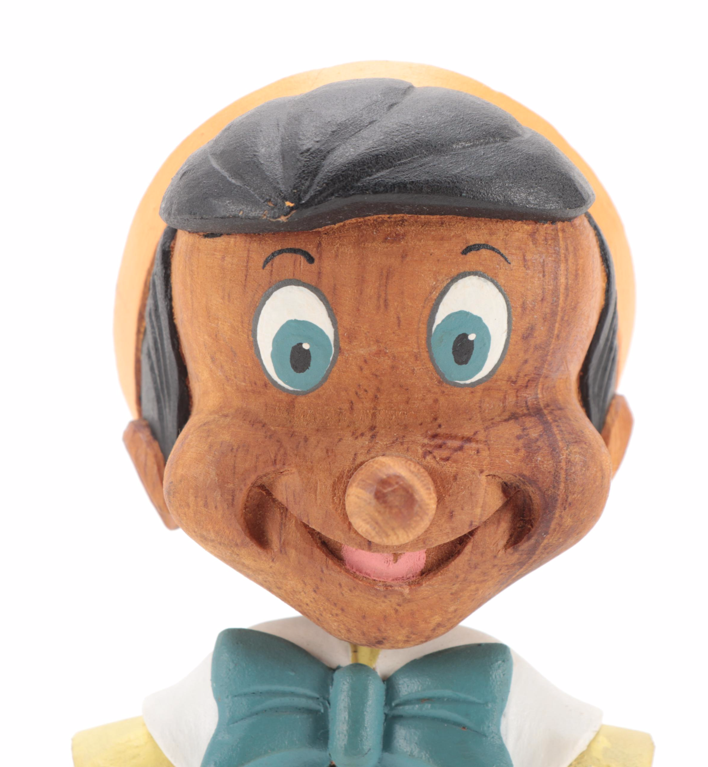 Walt Disney Hand-Painted Wooden Pinocchio Marionette Figurine