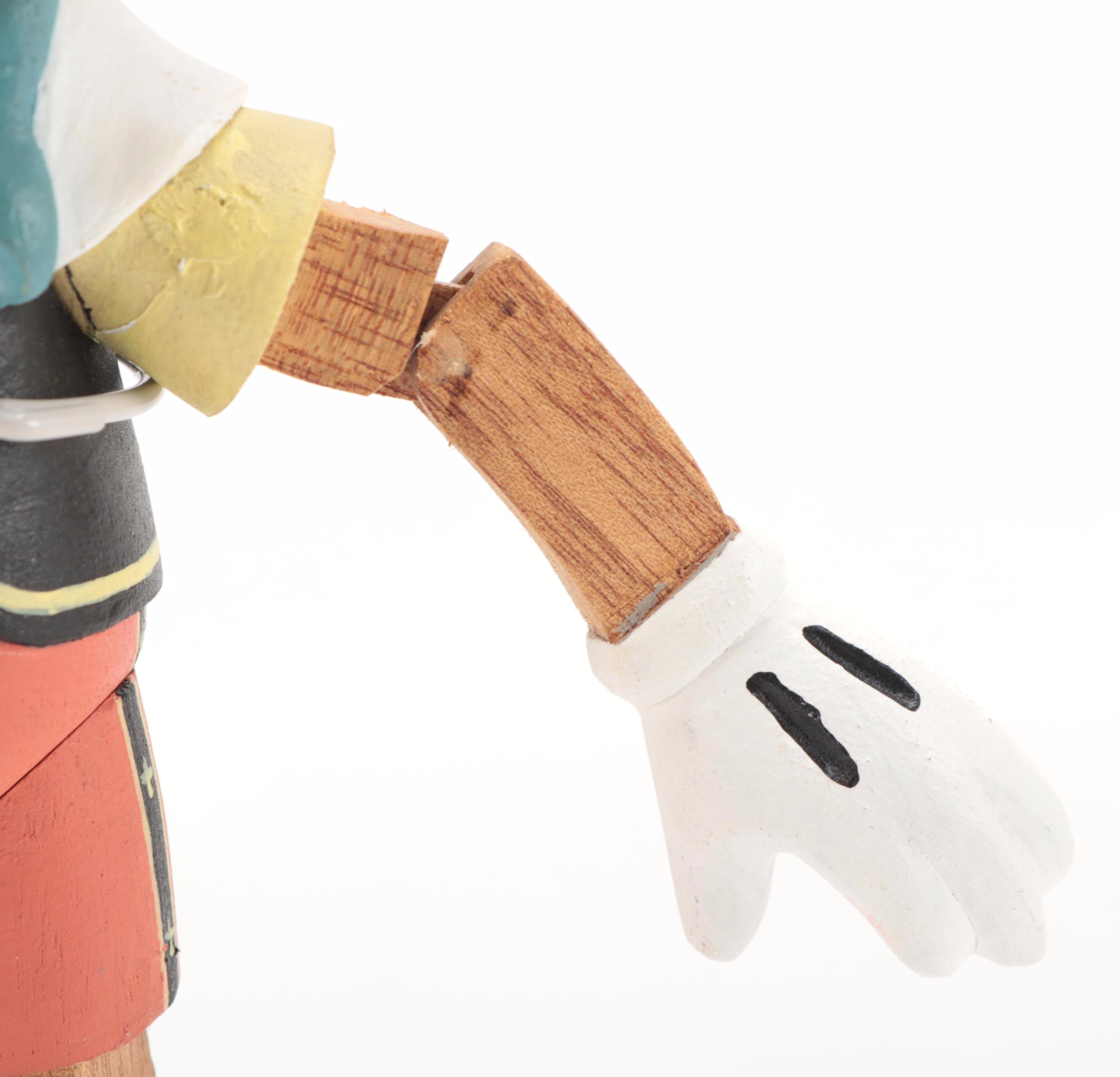 Walt Disney Hand-Painted Wooden Pinocchio Marionette Figurine