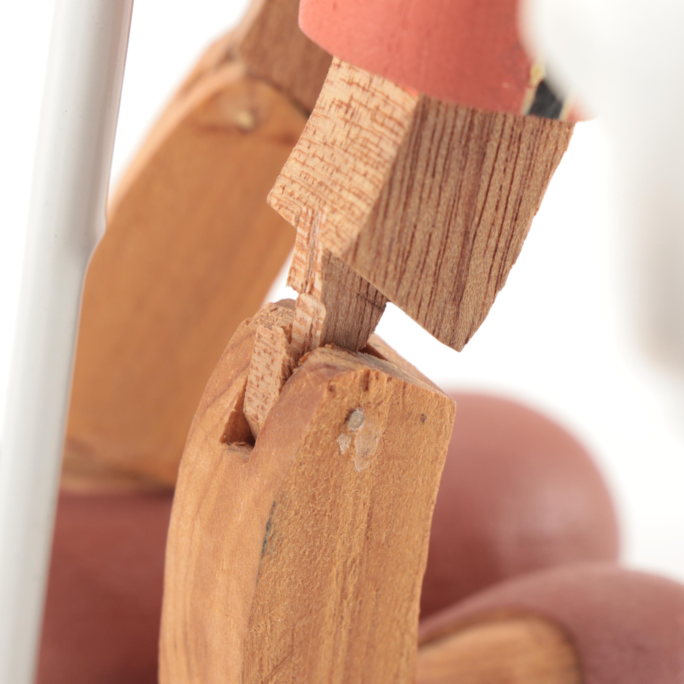 Walt Disney Hand-Painted Wooden Pinocchio Marionette Figurine