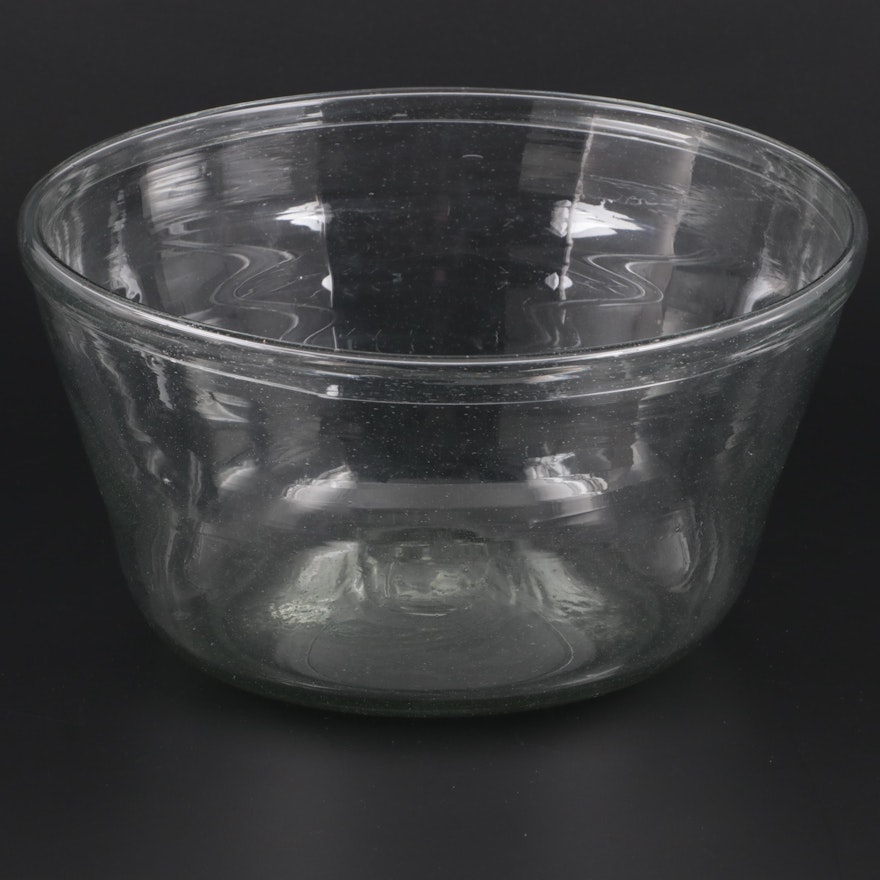 American Clear Blown Glass Bowl