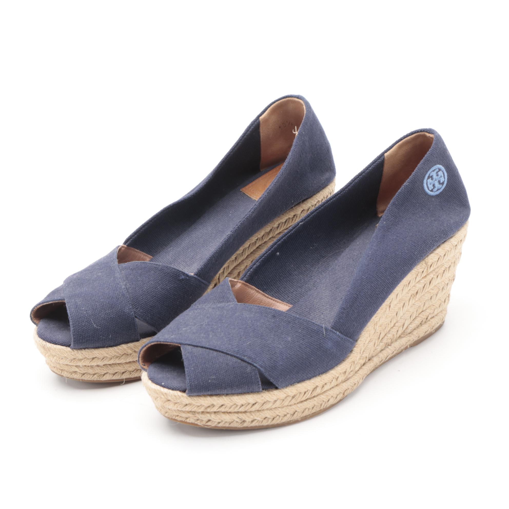 Tory Burch Knee-High Boots, Espadrille Wedges, Ankle-Strap Sandals, and Flats