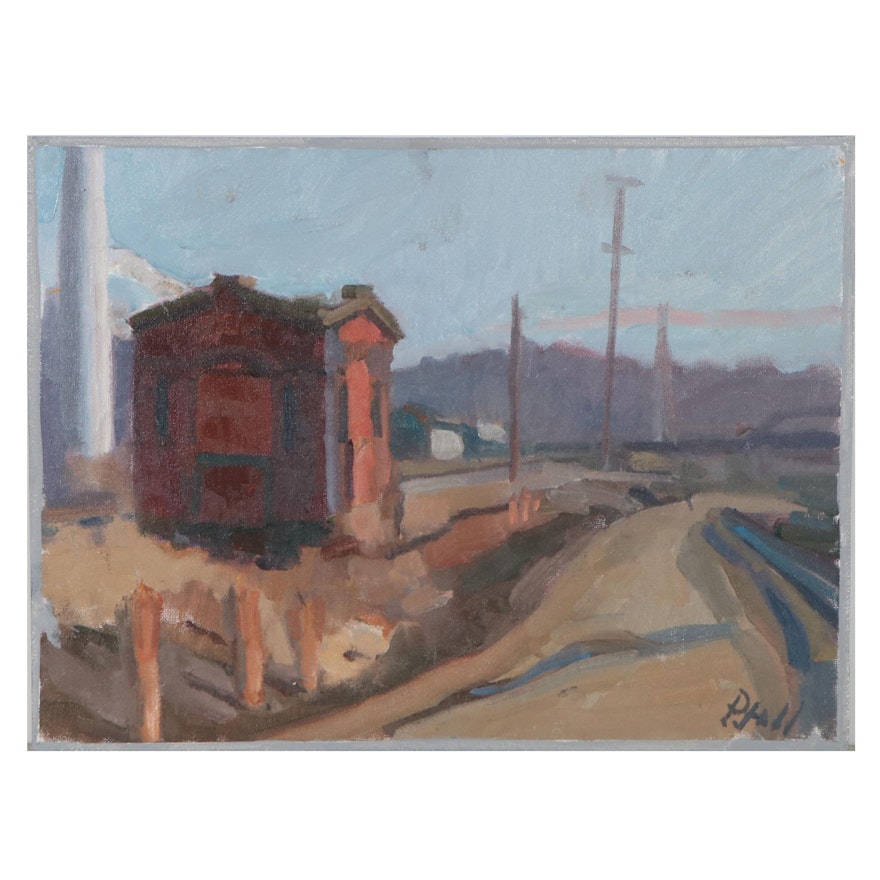 William Pfahl Oil Painting "Old Switch House," 2019
