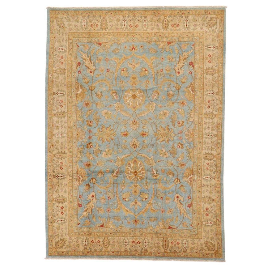 8'6 x 12'3 Hand-Knotted Pakistani Persian Tabriz Room Sized Rug, 2010s