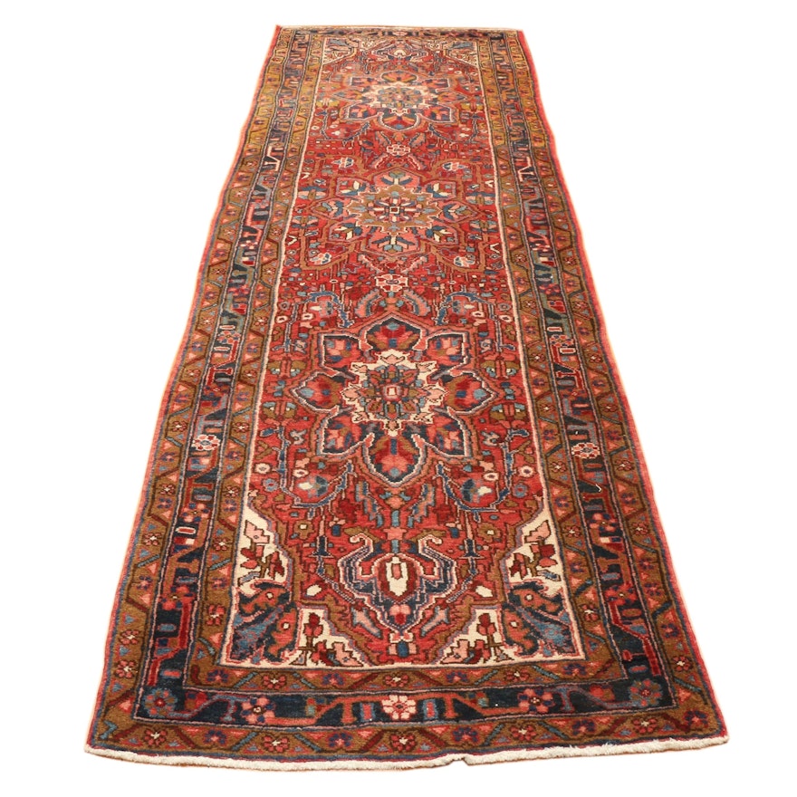 3'6 x 12' Hand-Knotted Persian Ahar Wool Long Rug