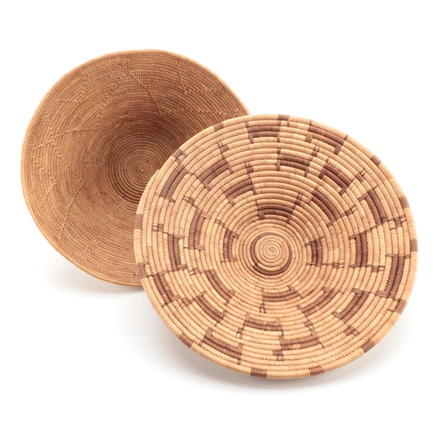 Botswana and Other African Hand-Woven Basketry Bowls