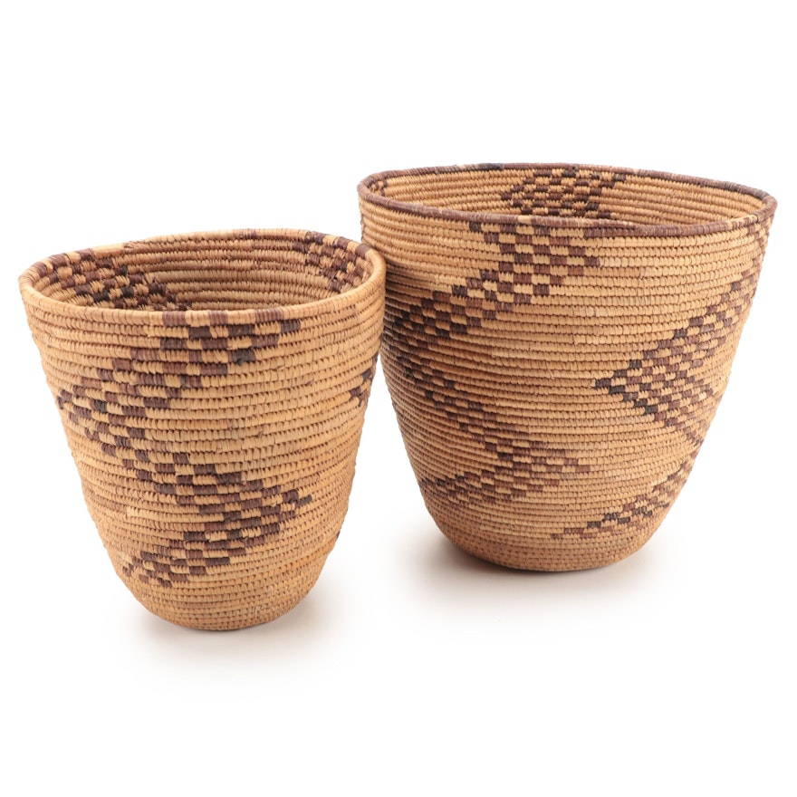 Ugandan Hand-Woven Natural Fiber Baskets, East Africa