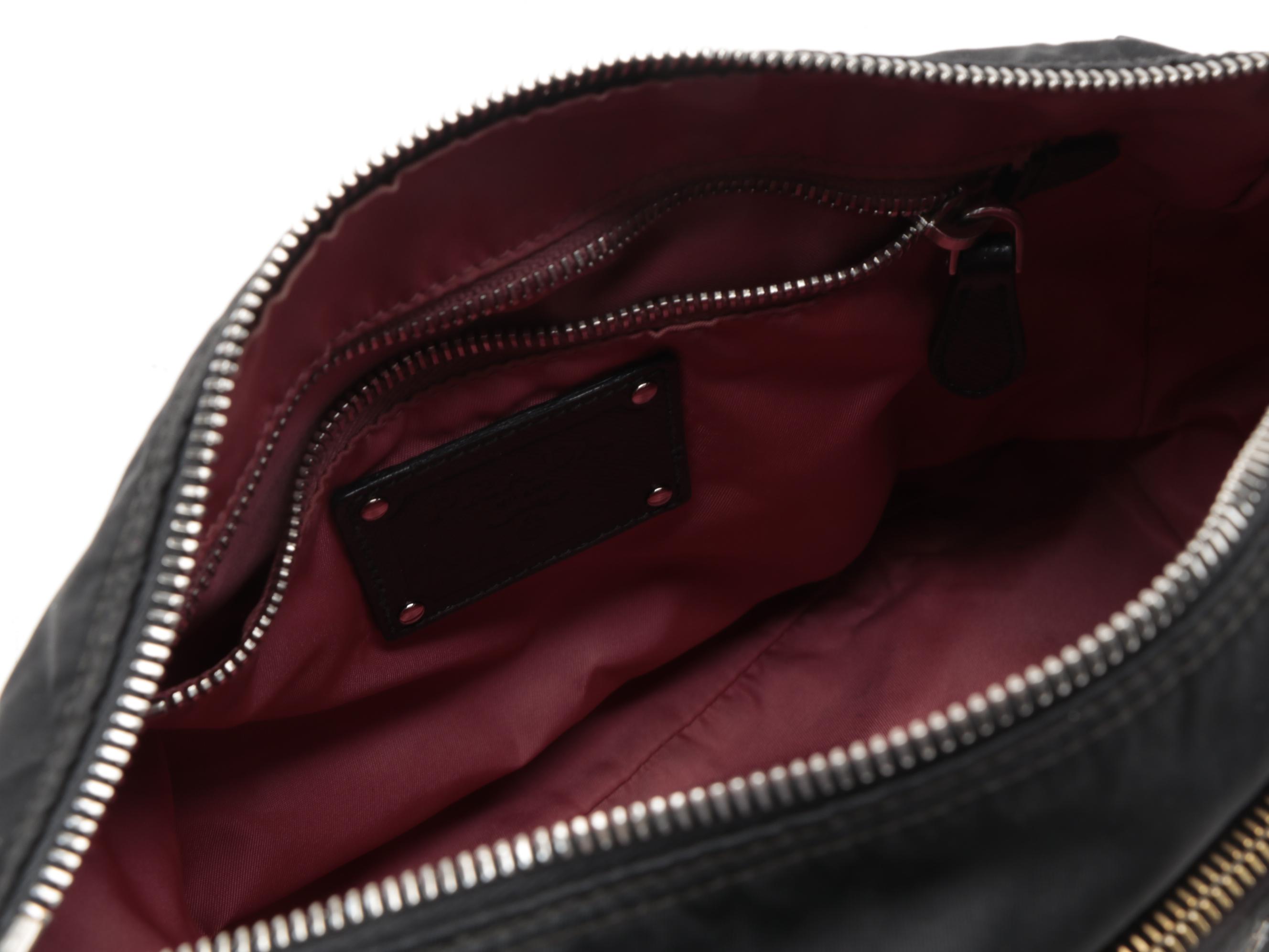 Prada Black Tessuto Nylon and Leather Crossbody Bag