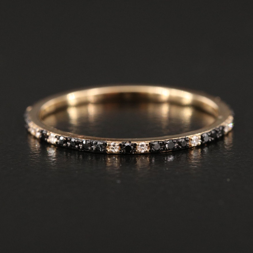 14K Diamond Eternity Band