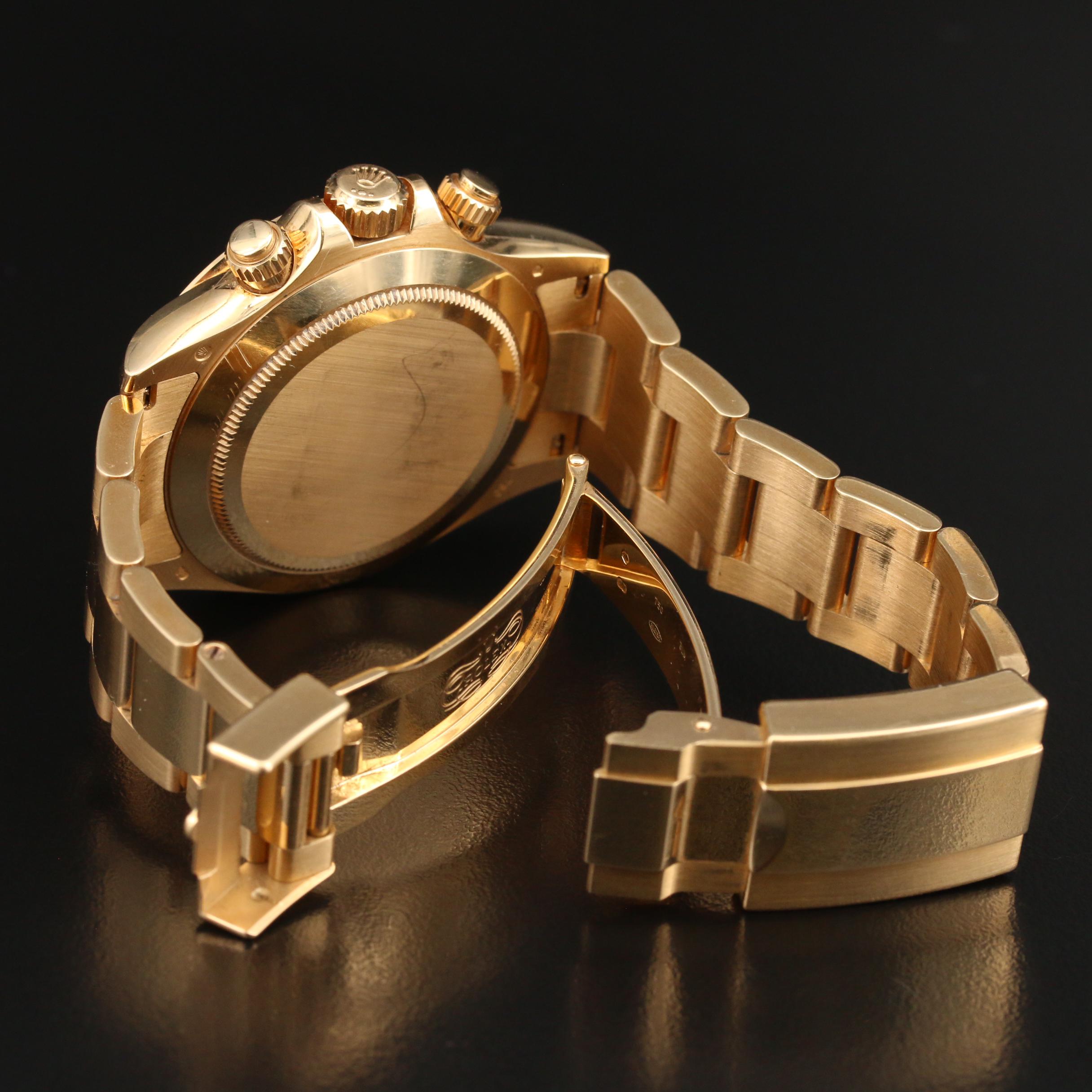 2018 Rolex Cosmograph Daytona 18K Yellow Gold and Green Dial Watch