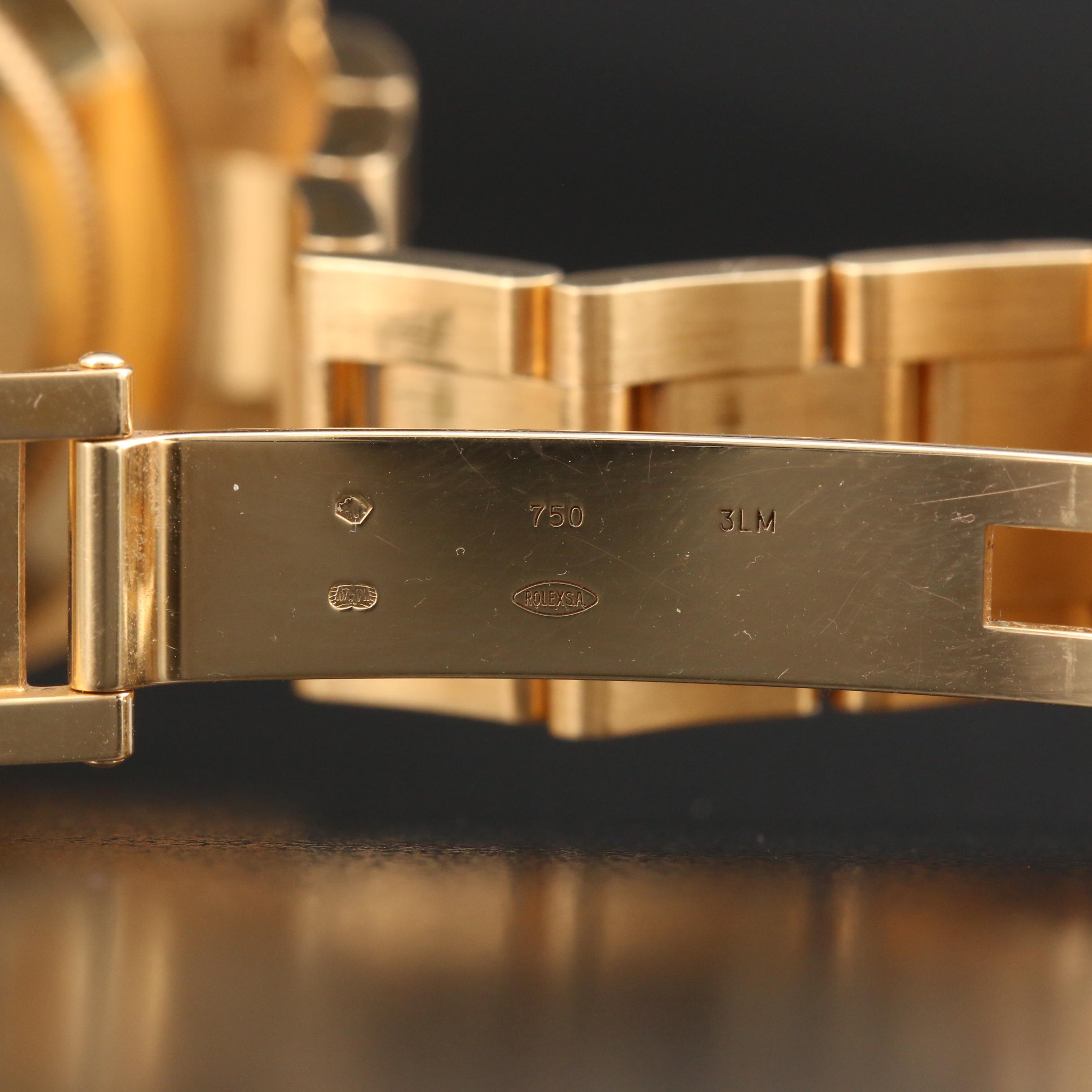 2018 Rolex Cosmograph Daytona 18K Yellow Gold and Green Dial Watch