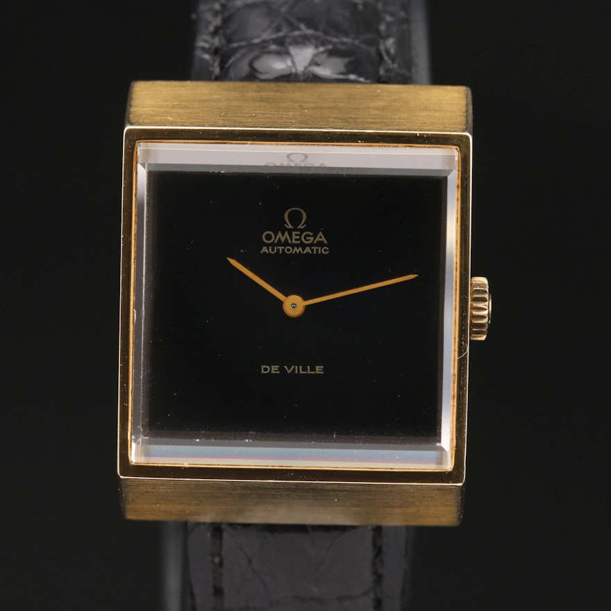 1975 Omega DeVille Gold Plated Automatic Wristwatch