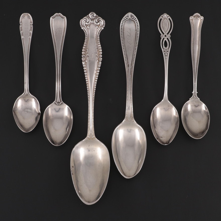Towle "Canterbury" Tablespoon and Other Sterling Silver Spoons