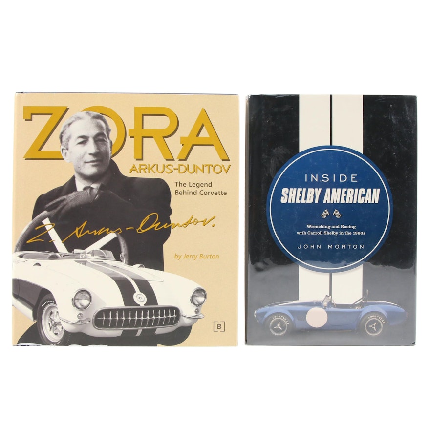 First Edition "Inside Shelby American" and "Zora Arkus-Duntov"