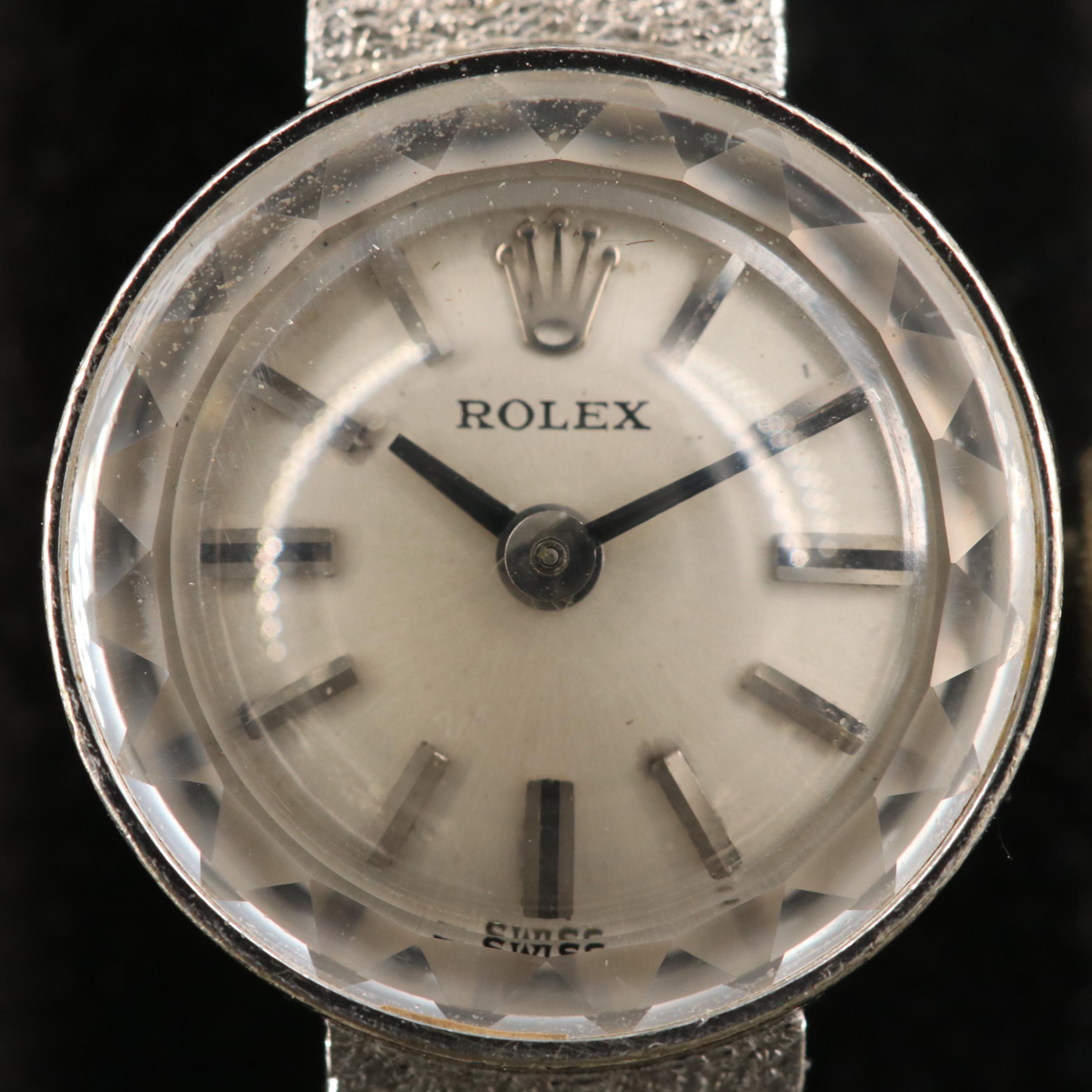 Vintage Rolex "Cocktail" 14K White Gold Watch