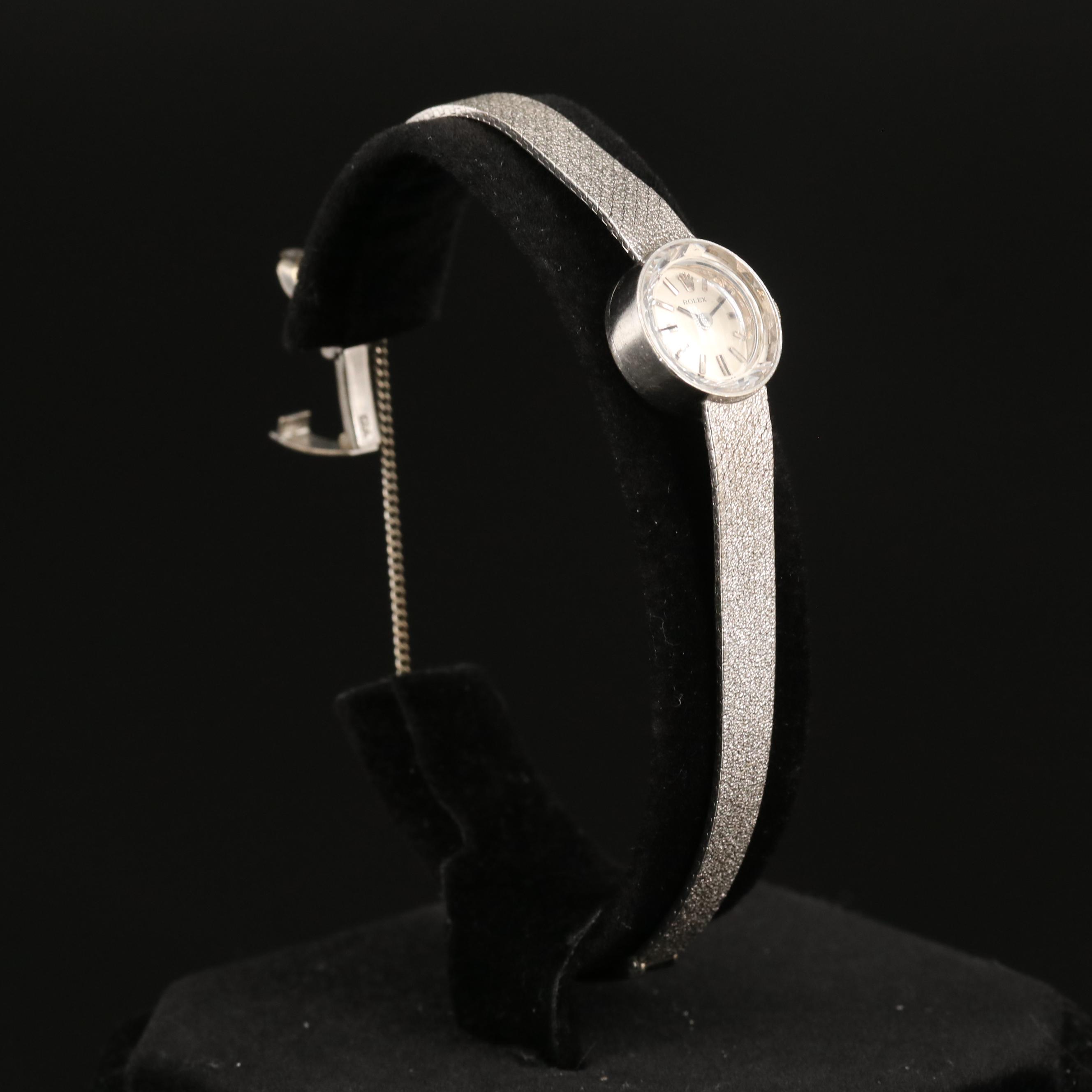 Vintage Rolex "Cocktail" 14K White Gold Watch