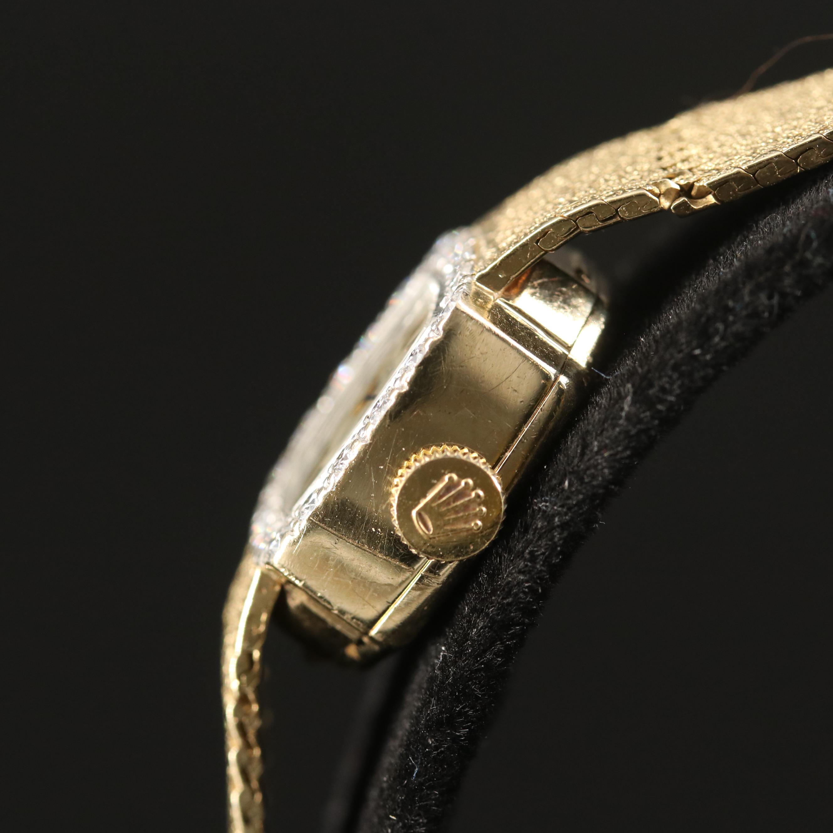 14K Rolex Diamond Watch