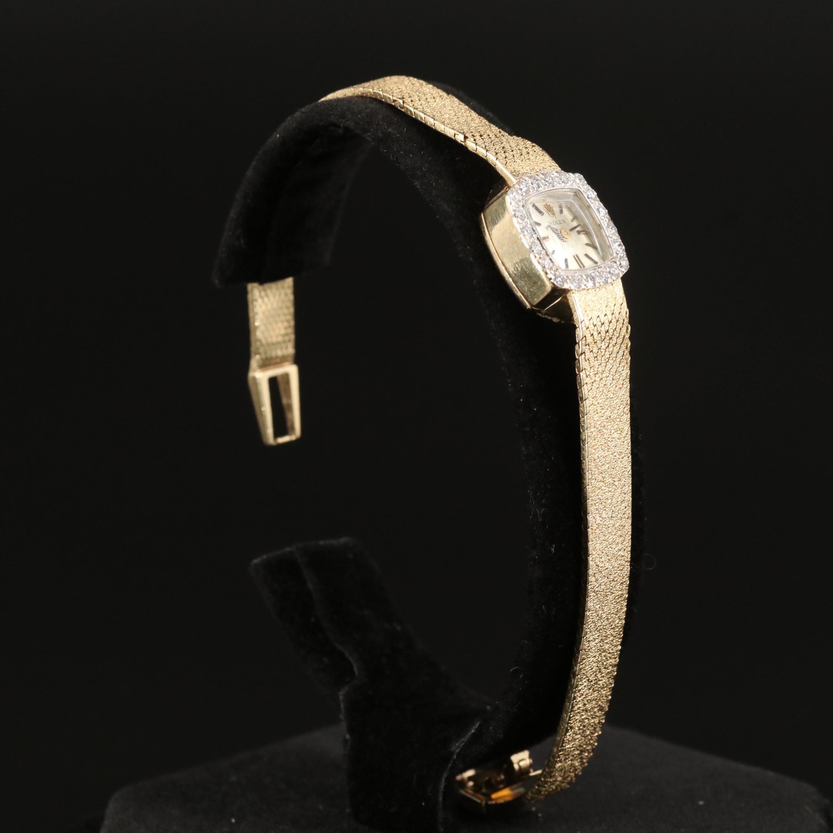 14K Rolex Diamond Watch