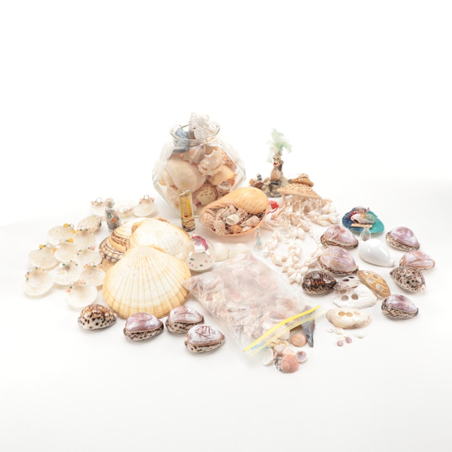 Novelty Seashells, Souvenirs, Wind Chimes and Ornaments