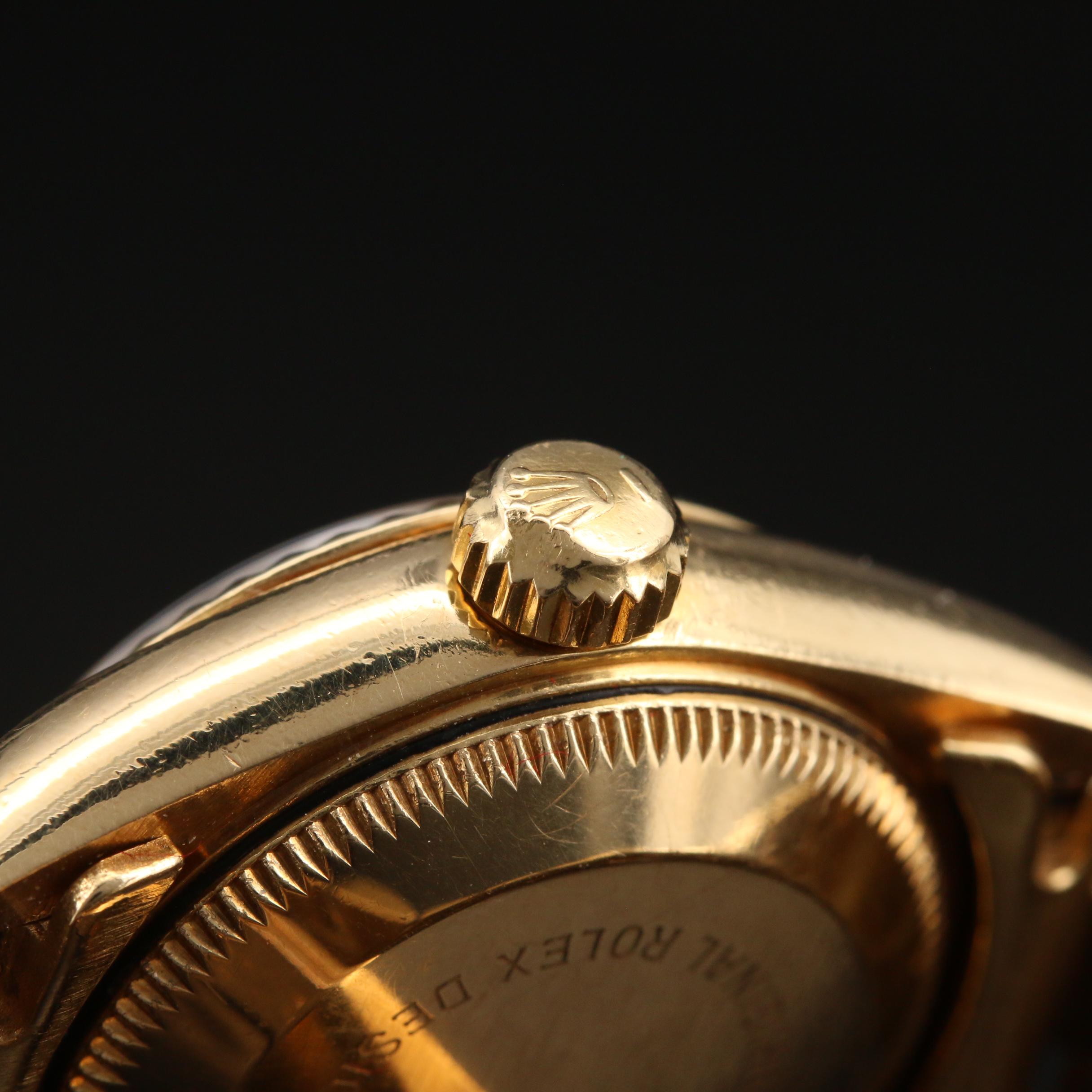 1986 Rolex Datejust President 18K Yellow Gold Automatic Watch